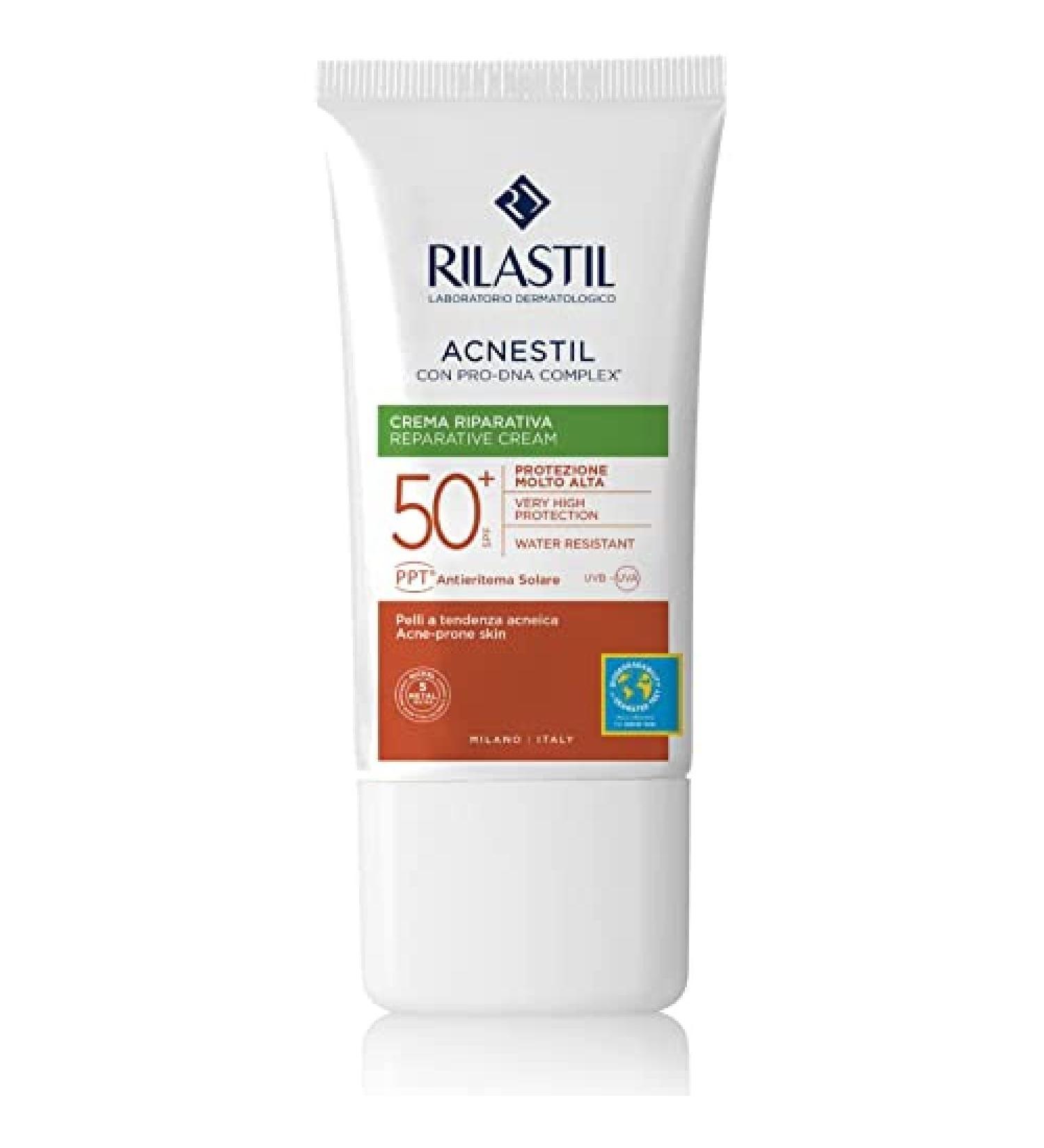 Rilastil Sun System Acnes F50 40ml - Best Sunscreen for Acne-Prone Skin | International Shipping Available - Buy Online on SooperMarket.com