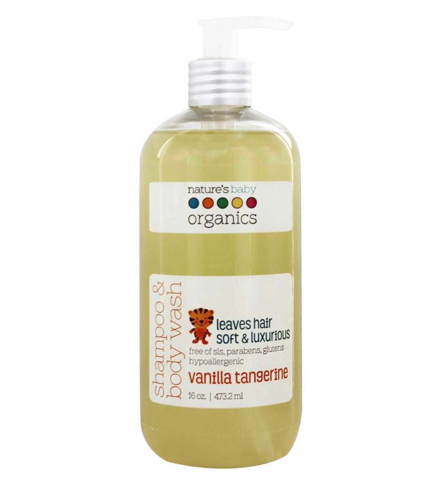 â€œNature's Baby Organics Shampoo & Body Wash â€“ Vanilla Tangerine 16 oz | Gentle, Organic & Safe for Babiesâ€‌ - Buy Online on SooperMarket.com