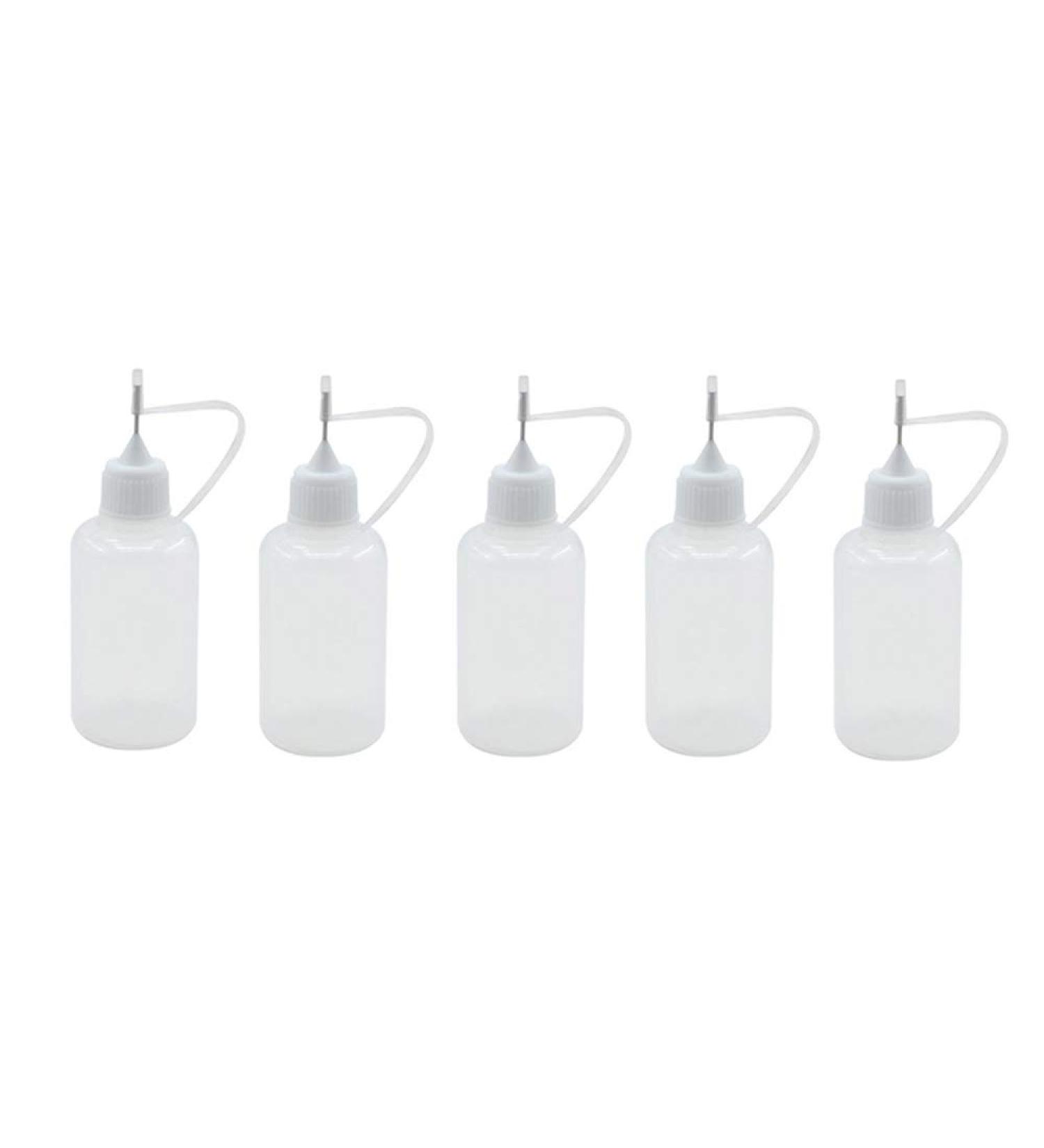 SPHTOEO 5pcs 30ml Needle Tip Glue Bottle Applicator Set - DIY Quilling Precision Tool - Buy Online on SooperMarket.com