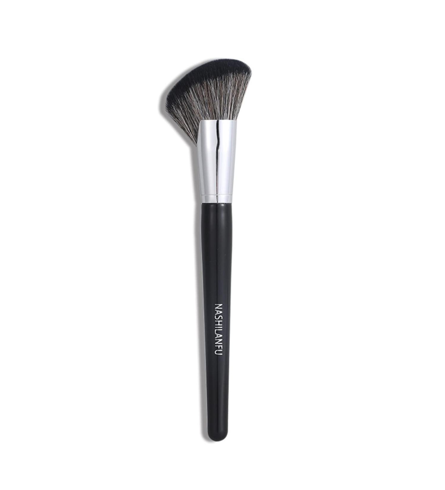 Worparsen Face Contour Brush Convenient Soft Synthetic Hair Portable Face Cheek Overall Setting Make Up Brush for Salon C - Buy Online on SooperMarket.com