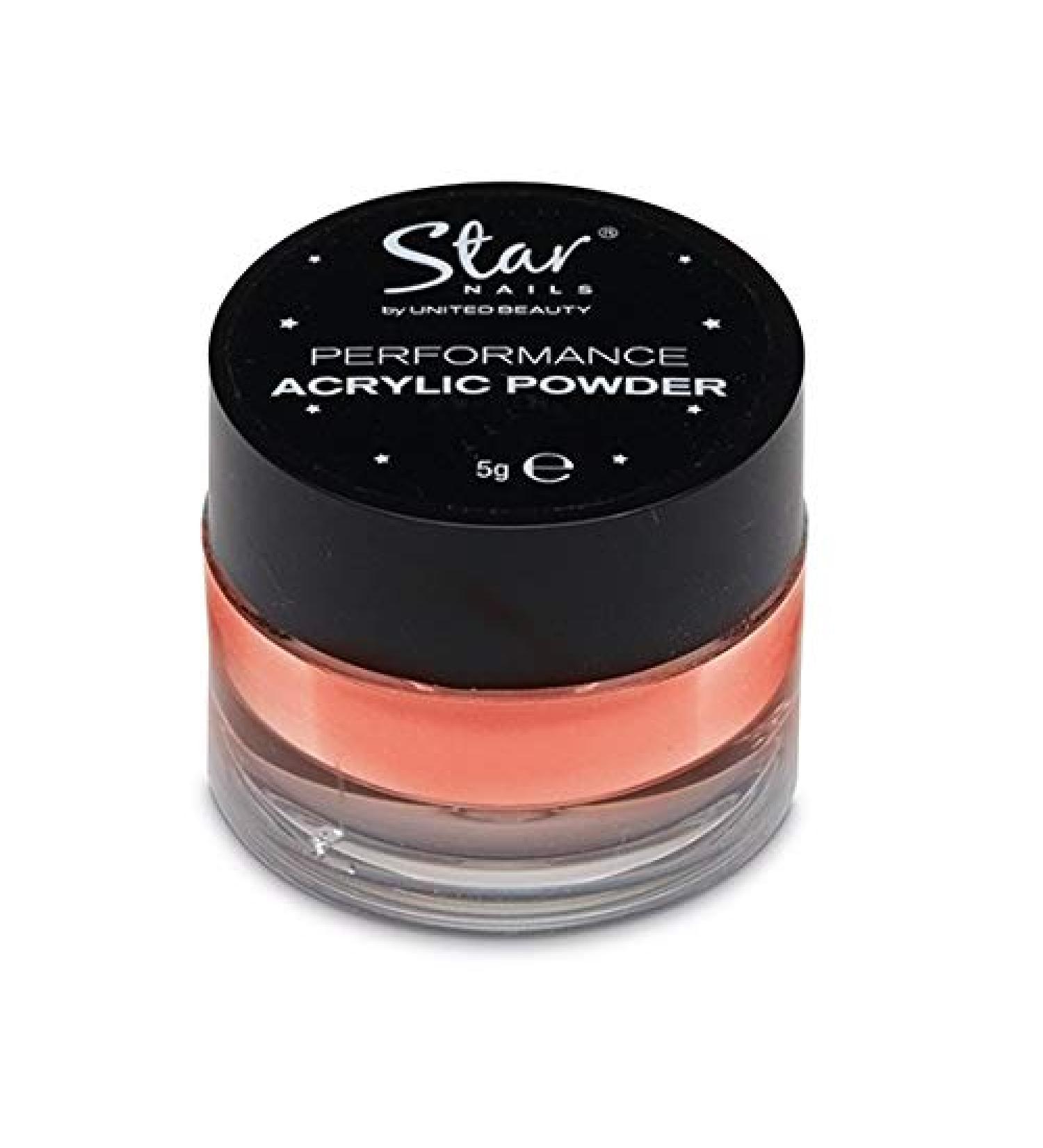 Star Nails Performance Acrylic Powder Neon Orange 5g 5 g (Pack of 1) Neon Orange