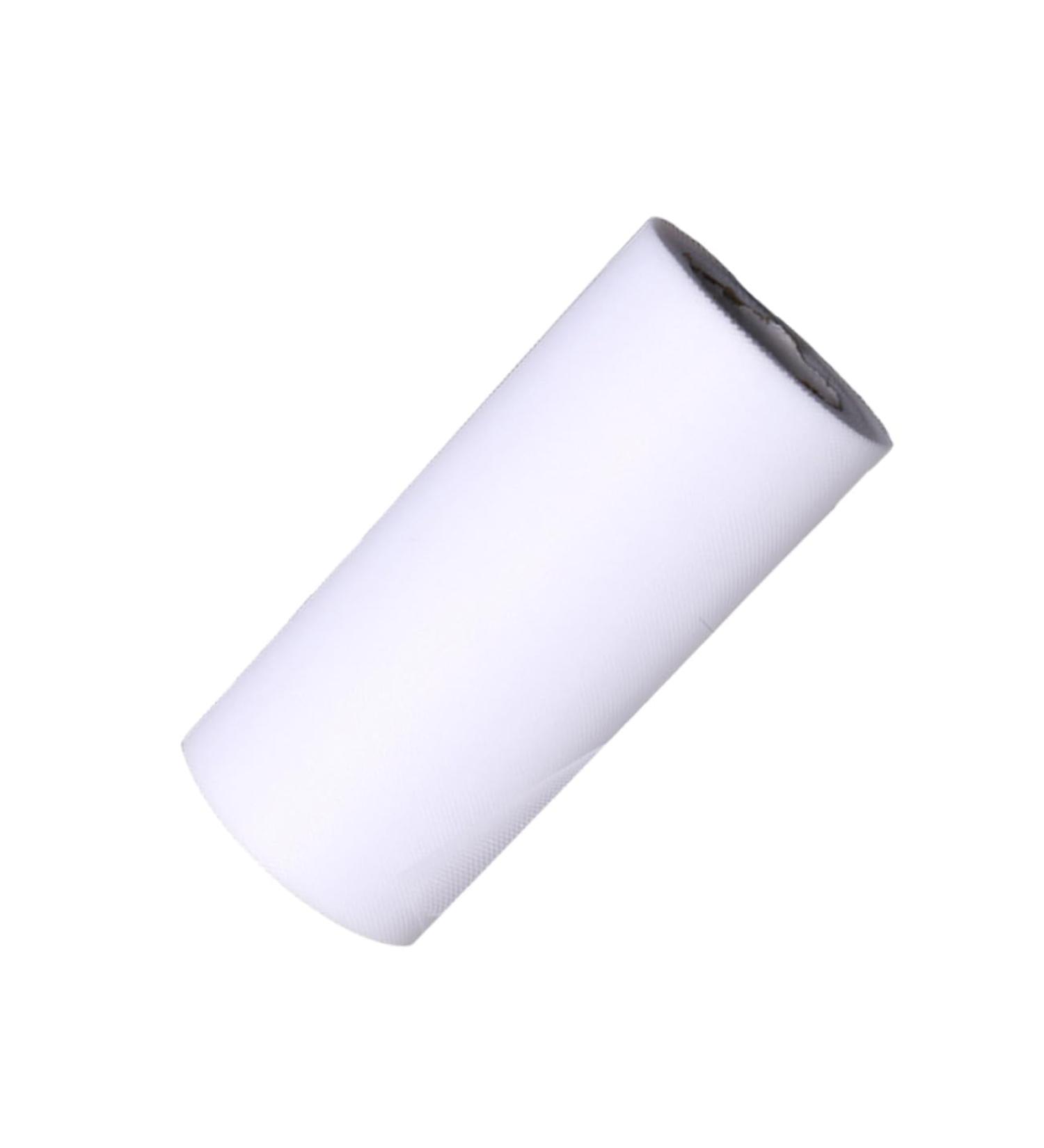 STOBOK 25 Ribbon Decor Wedding Dress Tulle Craft Diy Tutu Craft Wedding Tulle Spool Winter Table Skirt Baby Medium White - Buy Online on SooperMarket.com