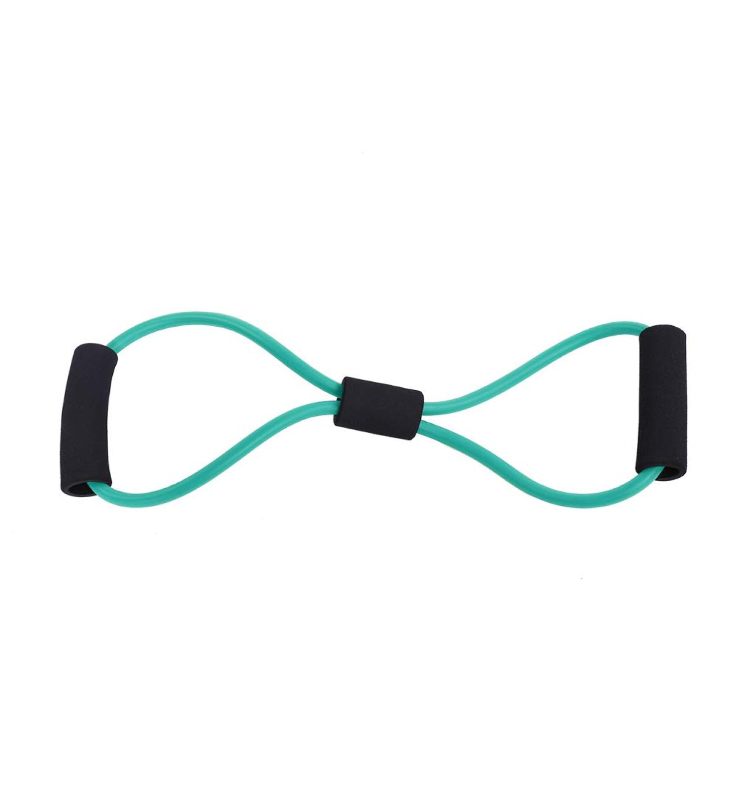 Figure 8 Resistance Band - Arm Back & Shoulder Training Elastic Rope for Home Workouts Yoga & Physical Therapy - Green - Buy Online on SooperMarket.com