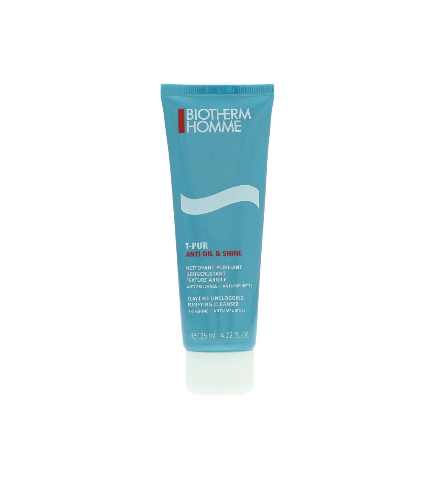 Biotherm Homme T-Pur Anti Oil Cleanser for Men - Purifying Face Wash 4.22 oz | Shop Internationally - Buy Online on SooperMarket.com
