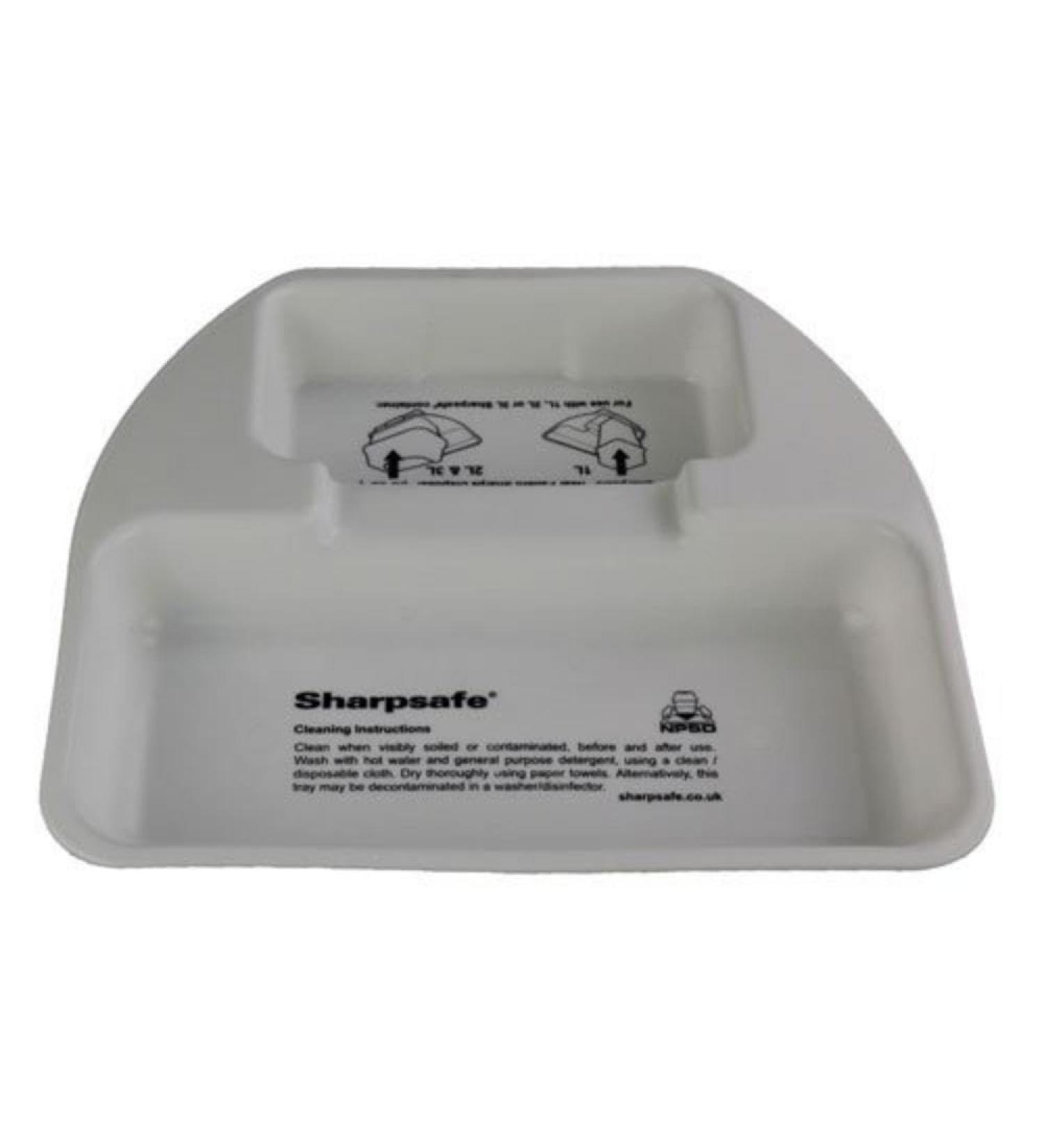 Frontier 43000000 Sharps Disposal Bin Tray Fits 1 L and 2 L Bins