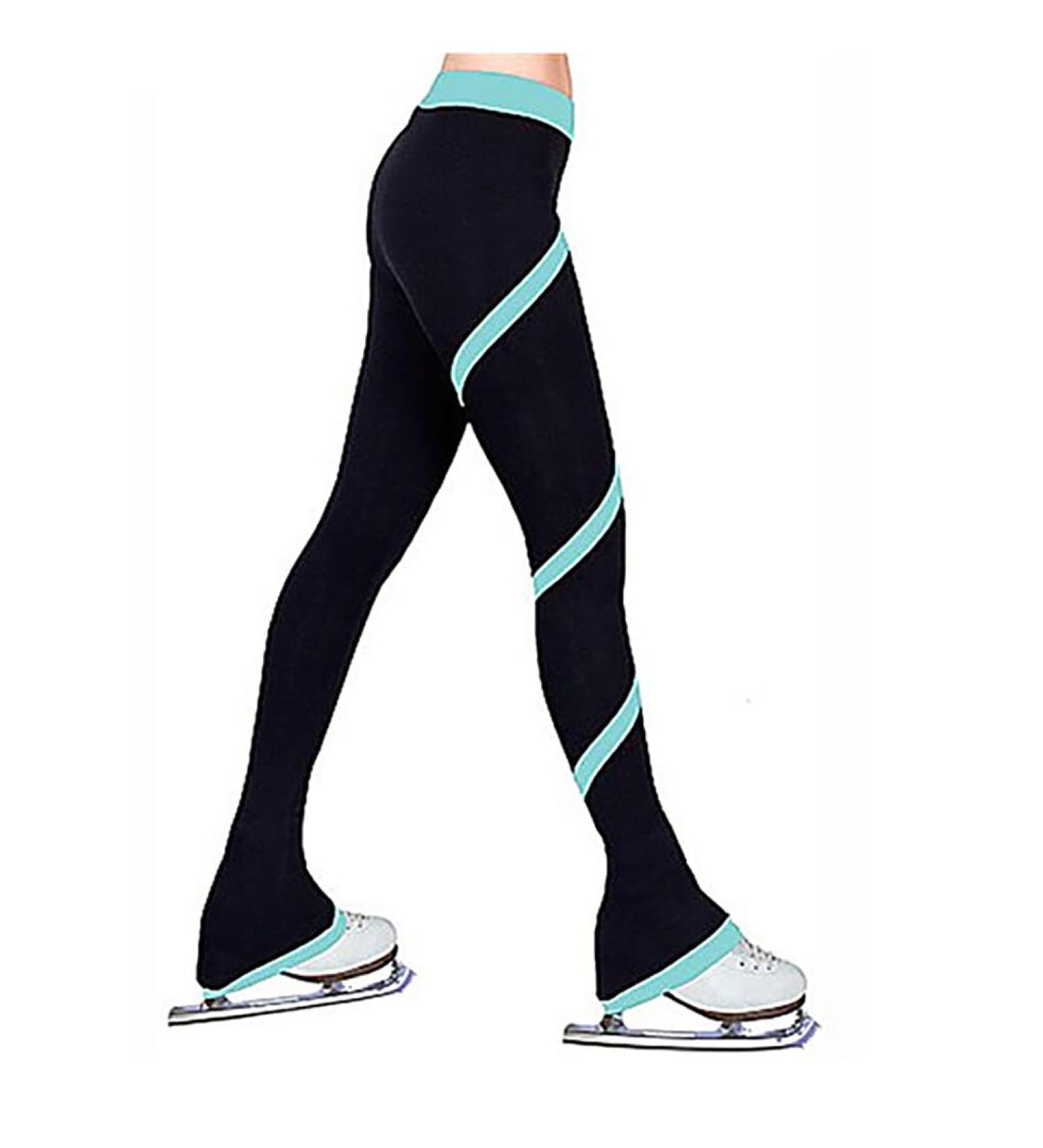 Warm Ice Skating Pants for Girls - Lightweight Skin-friendly & Washable Training Leggings - Light Blue/S - Buy Online on SooperMarket.com