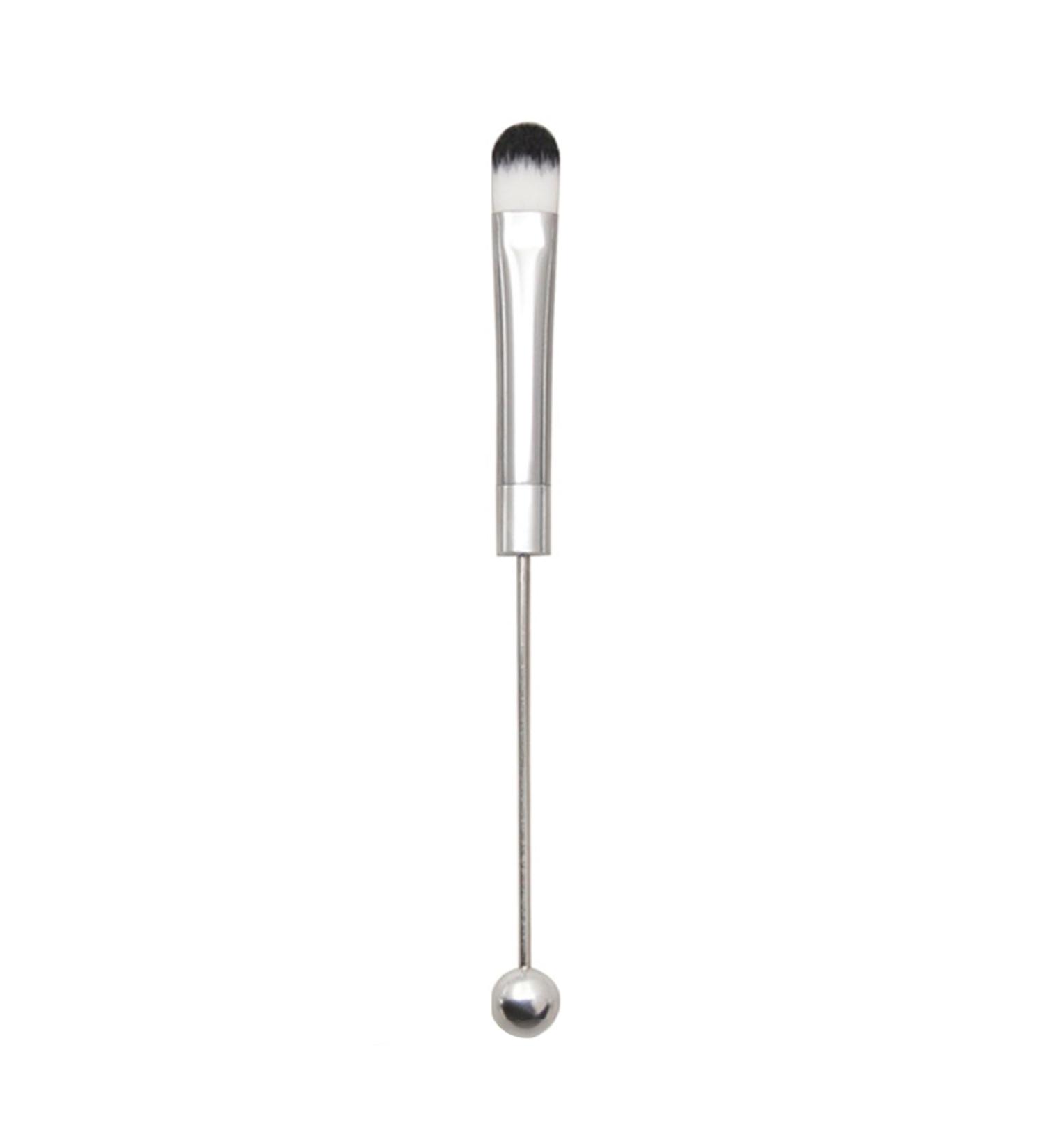 Beaded Cosmetic Brush Metal Handle Makeup Brush Perfect For Contouring Defining Blending Concealer Brush - Buy Online on SooperMarket.com