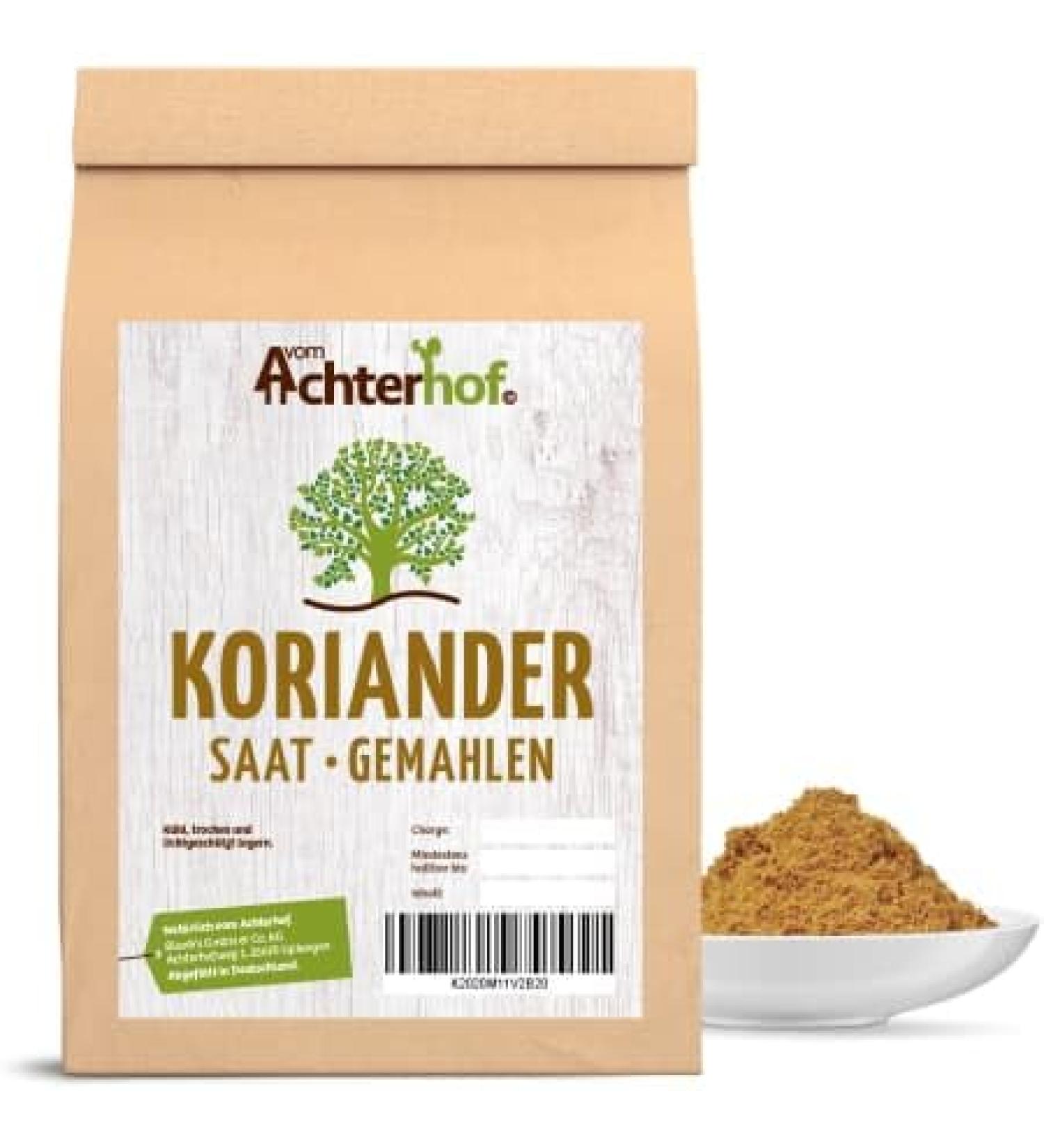 Buy Ground Coriander 250g - Finely Ground Coriander Seeds | Spicy & Nutty Flavor | Achterhof - International Shipping Available - Buy Online on SooperMarket.com