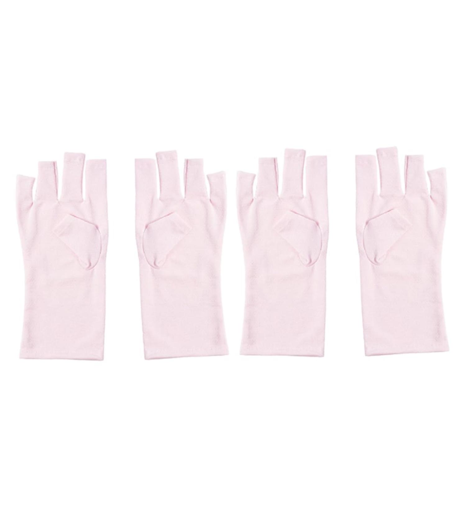 Gel Manicures Glove UV Shield Glove for Gel Manicure Fingerless Nail Glove for Nail Design 2 pairs. - Buy Online on SooperMarket.com