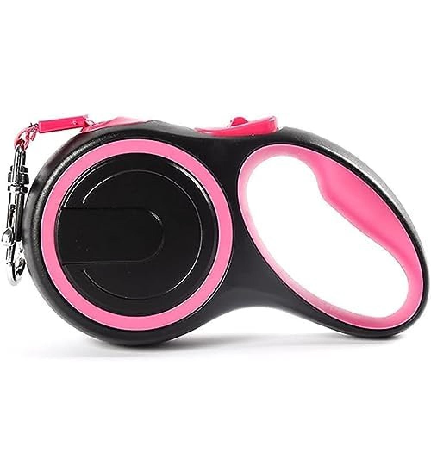 Tangle-Free Retractable Dog Lead - 8M/26FT Reflective Nylon Tape - Lock - Anti-Slip Handle - Strong & Durable Walking Leash for S to L Dogs - Strong and Stylish Grey Design3M pink 3M Pink - Buy Online on SooperMarket.com