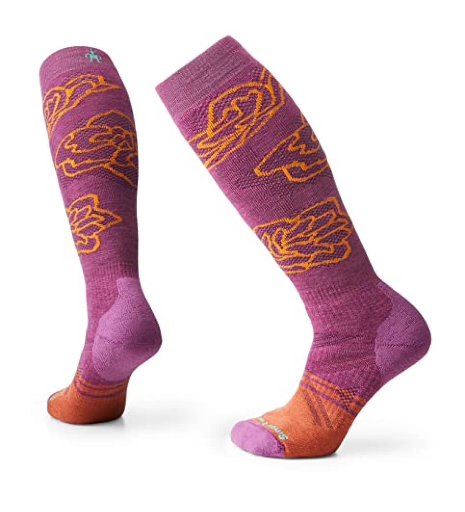 Smartwool Ski Full Cushion Pattern OTC Socks - Women's Meadow Mauve Medium