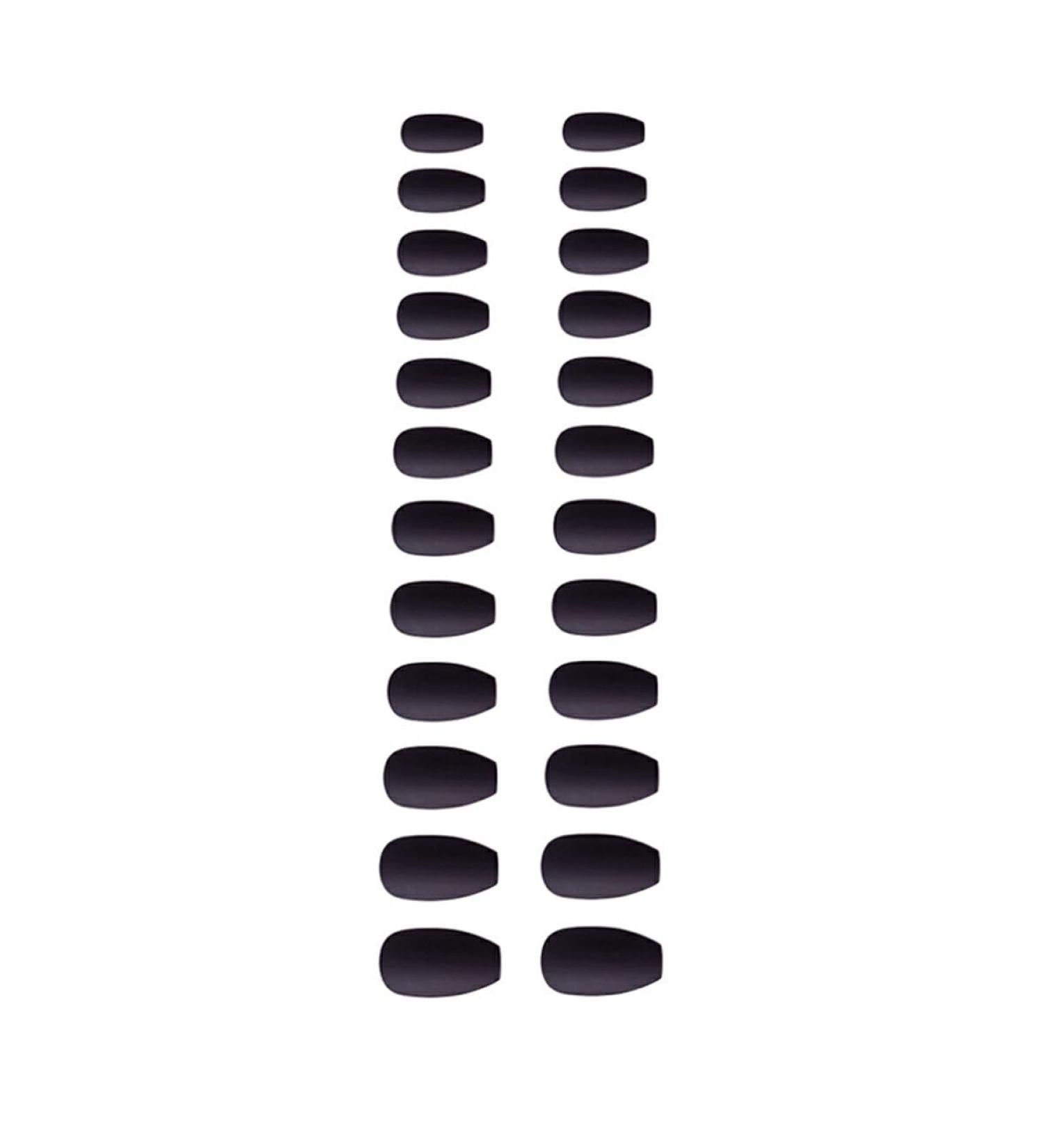 Dajidafu 1 Set Nails for Women Frosted Long Artificial Matte Fingernails Decals Wraps Full Cover Ballerina Gifts Manicure Kit Type 15 - Buy Online on SooperMarket.com