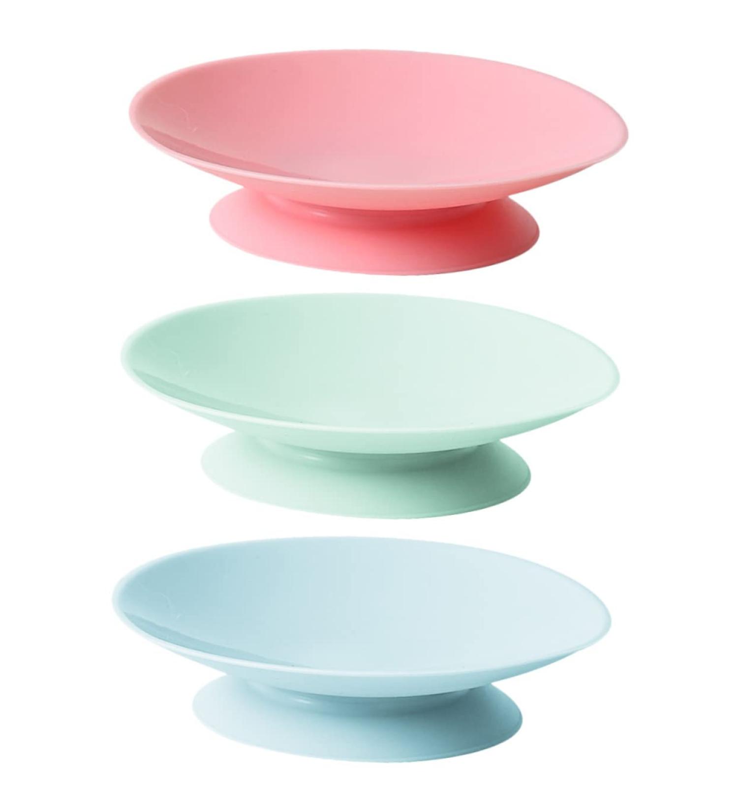 3pcs Healvian Kids Bowl Suction Pad Stickers - Suction Cup Silica Gel, Sucker for Strong Grip - Buy Online on SooperMarket.com