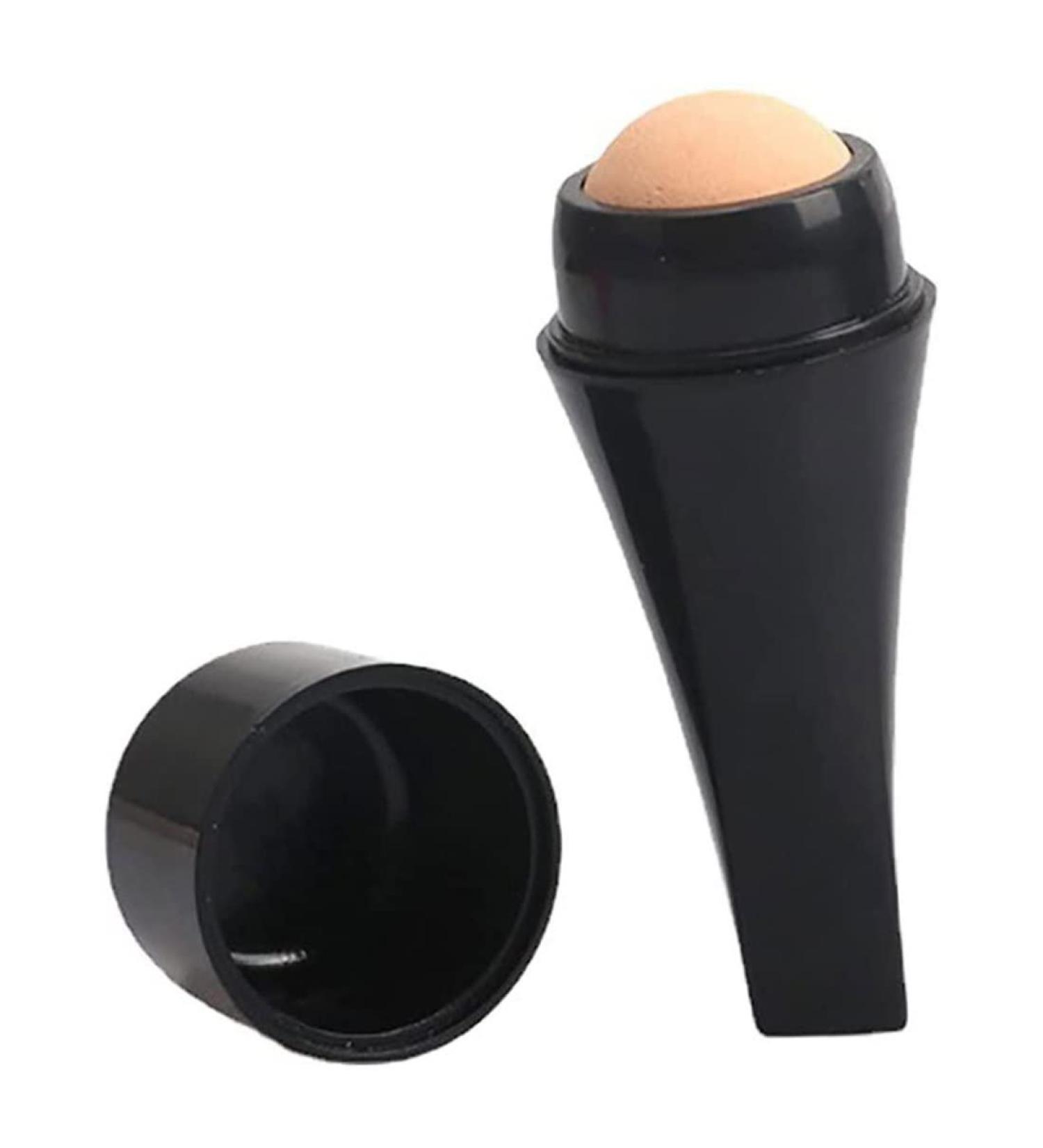 Oil Absorbing Roller - Natural Volcanic Stone Facial Oil Control Stick Mini Massager | Best for Oily Skin - Buy Online on SooperMarket.com