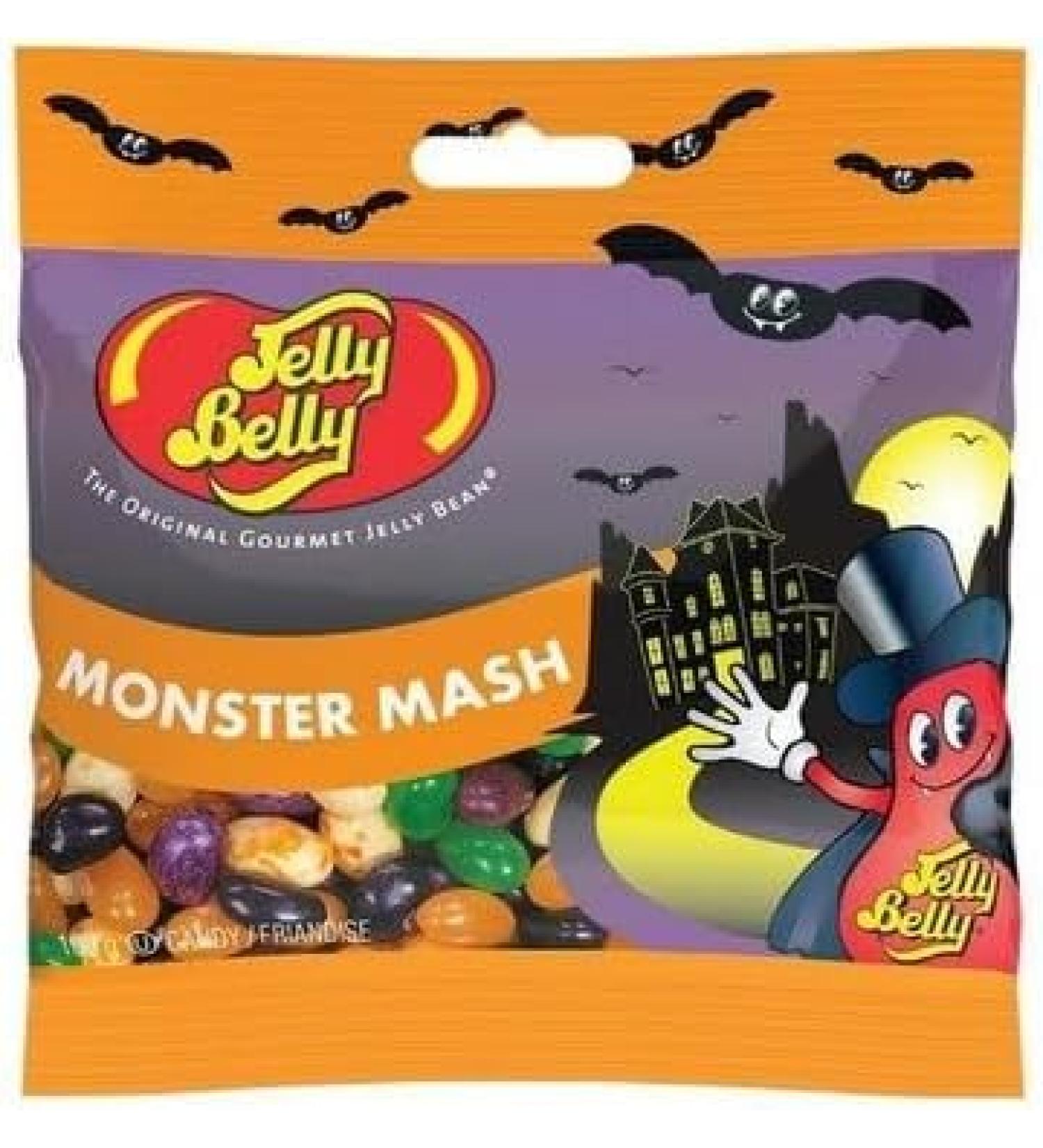 Jelly Belly Monster Mash Jelly Beans (Pack of 1) - Halloween Candy Assortment Gourmet Jelly Beans Variety Pack Trick or Treat Snacks Party Favors and Gifts Spooky Themed Candy Mix Gluten-Free and Peanut-Free Perfect for Halloween Parties Candy Bowls and G - Buy Online on SooperMarket.com