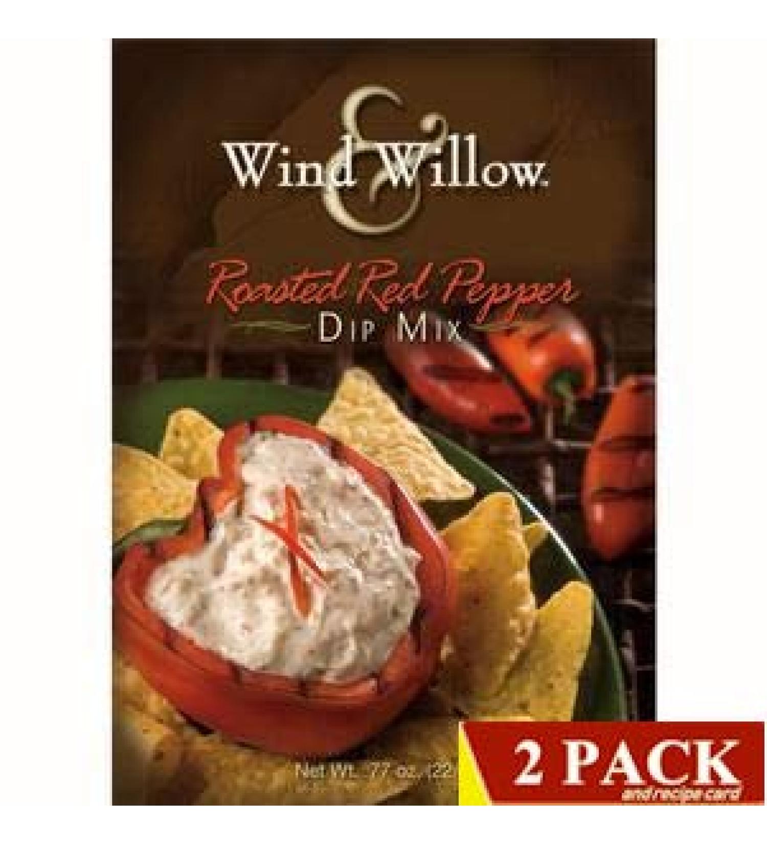 Wind & Willow Gourmet Dip Mix 2-Packs (Roasted Red Pepper Dip Mix)