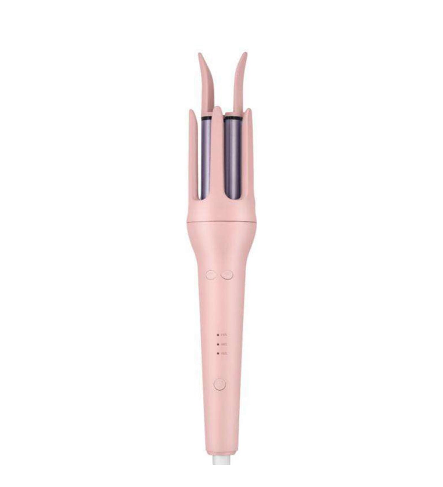Automatic Hair Curler 32mm Barrel | Pink Curling Iron Wand with 3 Temps & Auto Shut-Off - International Shipping Available - Buy Online on SooperMarket.com