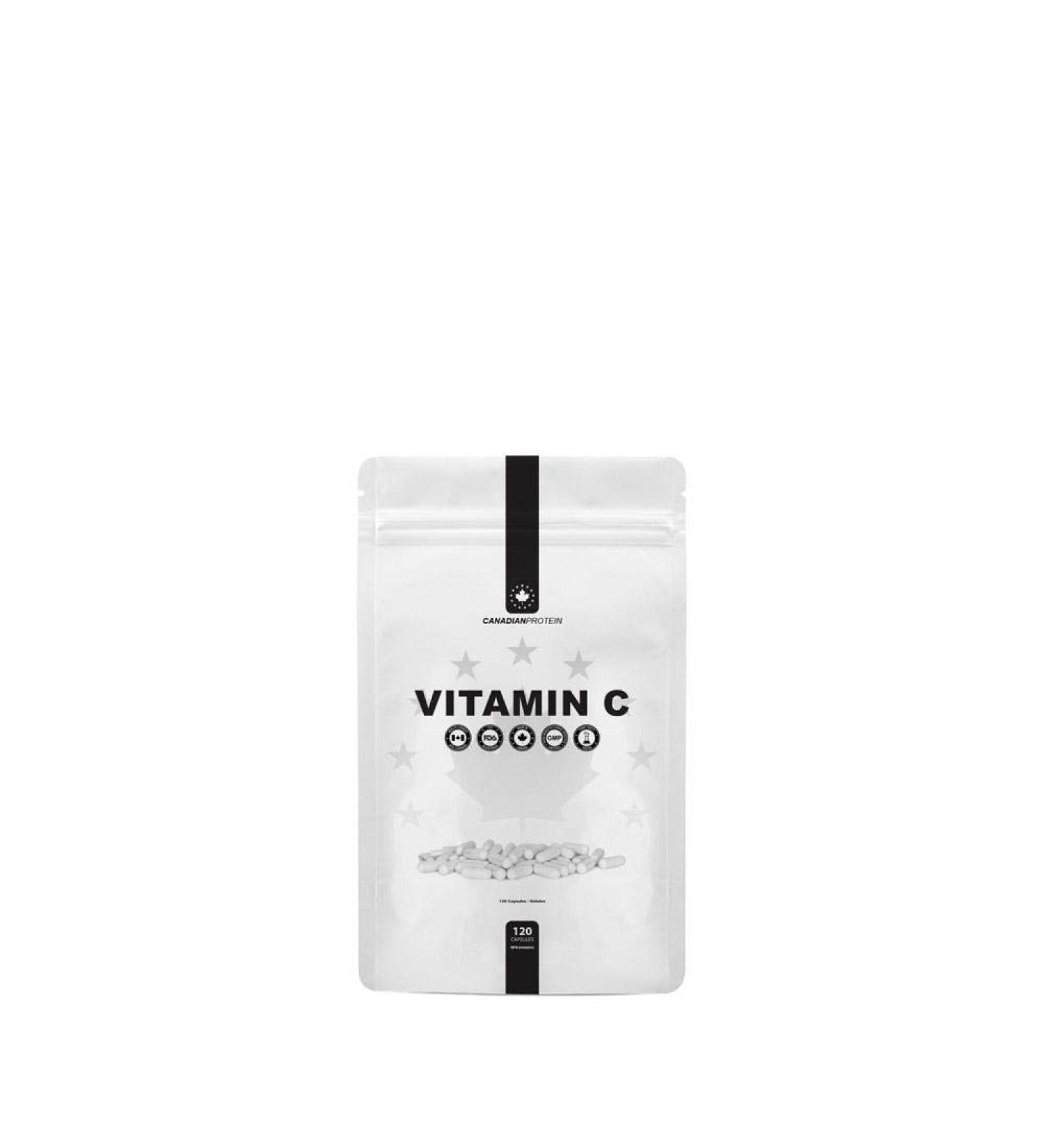 Canadian Protein Vitamin C (Ascorbic Acid) 500mg Capsules | 120 Capsules | Antioxidant Supplement with Immune System Support Promotes Healthy Skin Boosts Metabolism Vitamin C 120 Capsules - Buy Online on SooperMarket.com