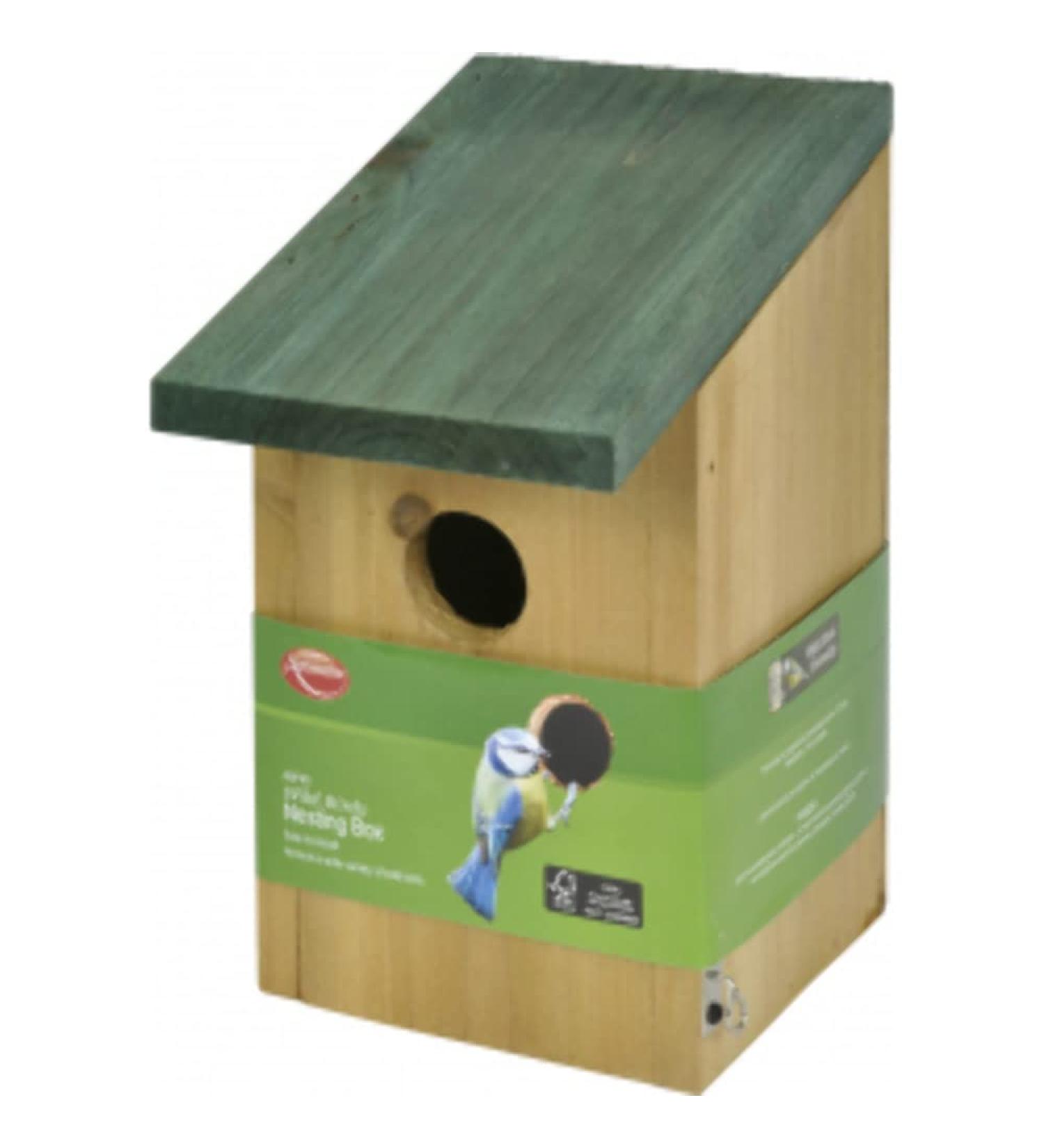 Ambassador Small Wild Bird Wooden Garden Nesting Box Bird House Wall Hanging