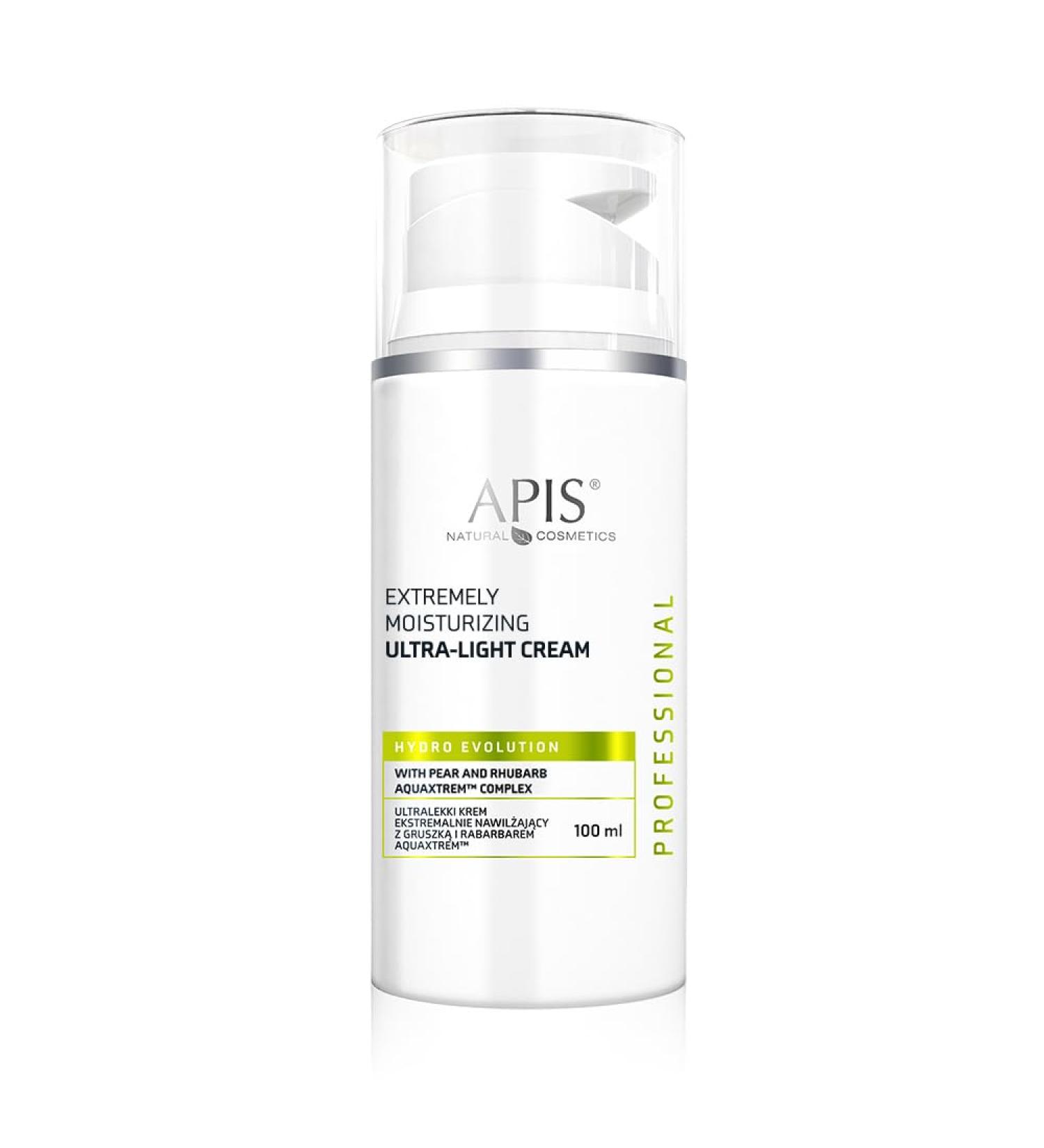 APIS HYDRO EVOLUTION Ultralight Extreme Hydrating Cream with Pear Rhubarb Aquaxtreme Complex Extreme and Permanent Hydration 100 ml - Buy Online on SooperMarket.com