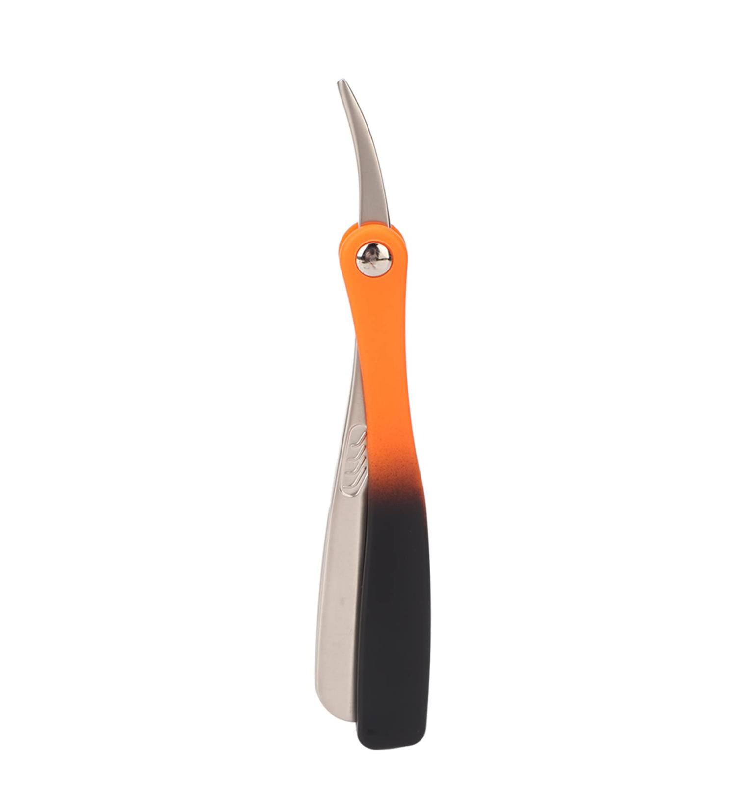 Straight Edge Razor Without Blade - Manual Mustache & Beard Shaver | Silver Beard Blade Holder for Precision Grooming - Buy Online on SooperMarket.com