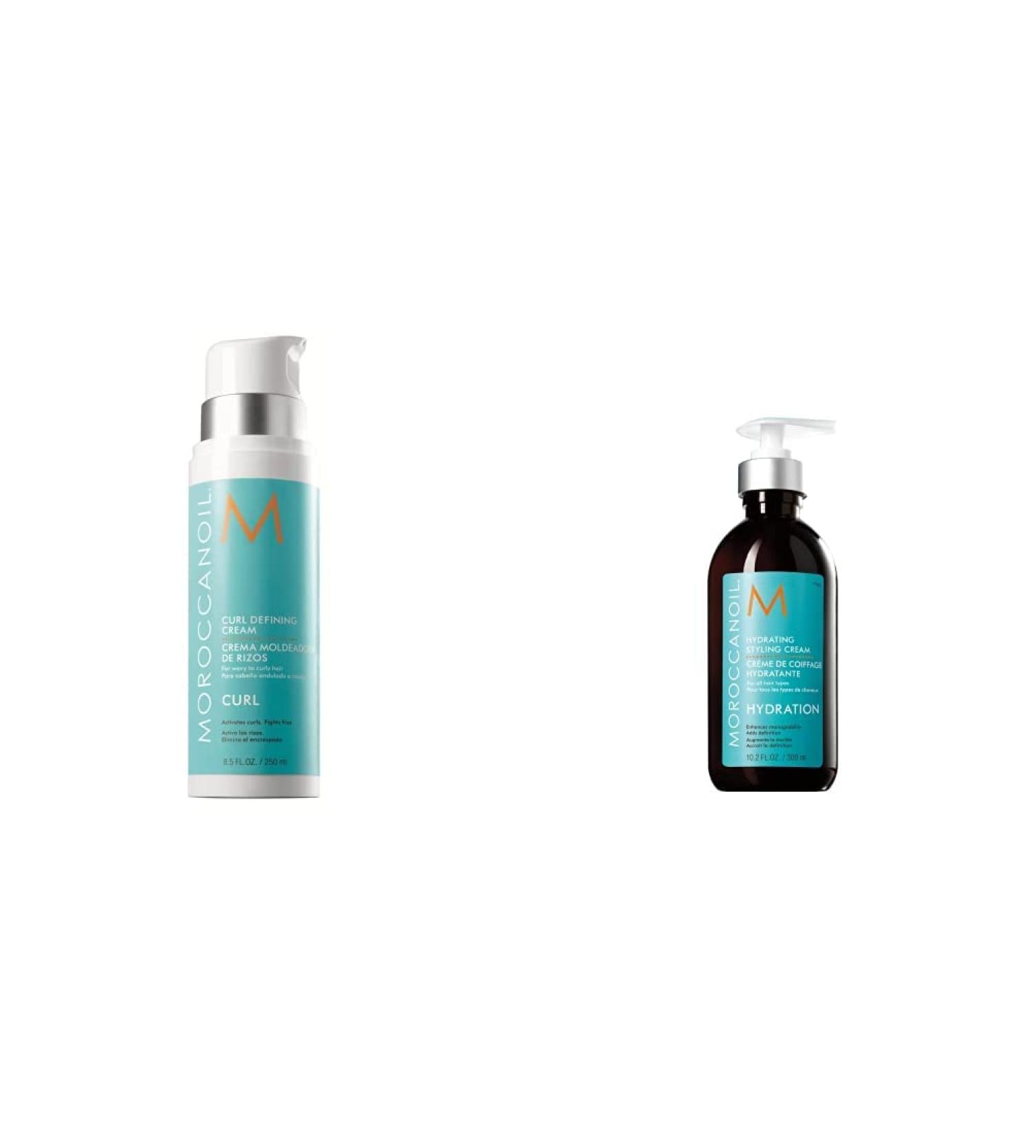 Buy Moroccanoil Curl Defining Cr me 250ml & Styling Cr me 300ml Bundle - International Shipping Available - Buy Online on SooperMarket.com