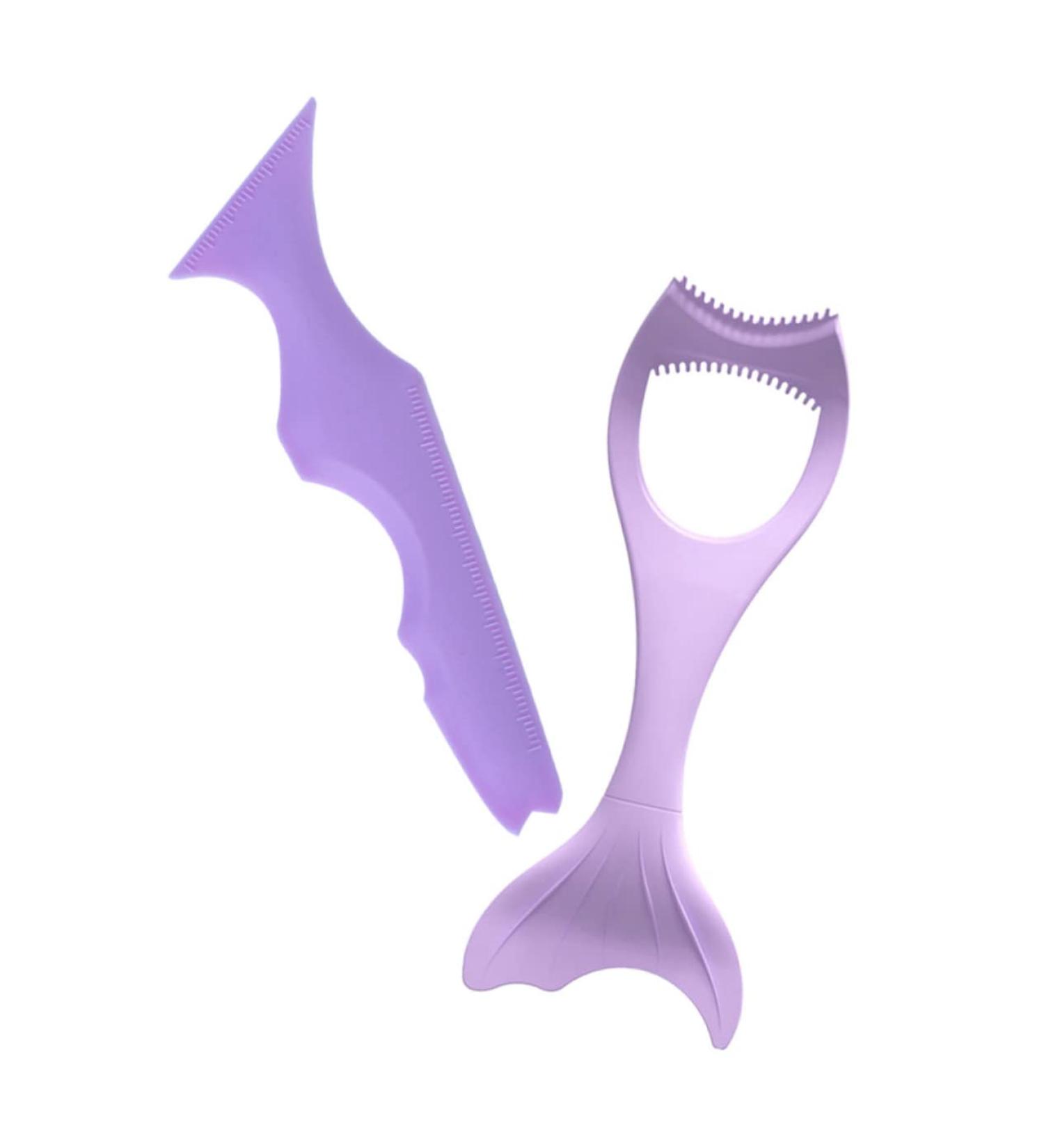 Housoutil 2pcs Heated Lash Curler Eyeshadow Make up Aids Make up Stencils Eyeliner Aid Mascara Heating - Buy Online on SooperMarket.com
