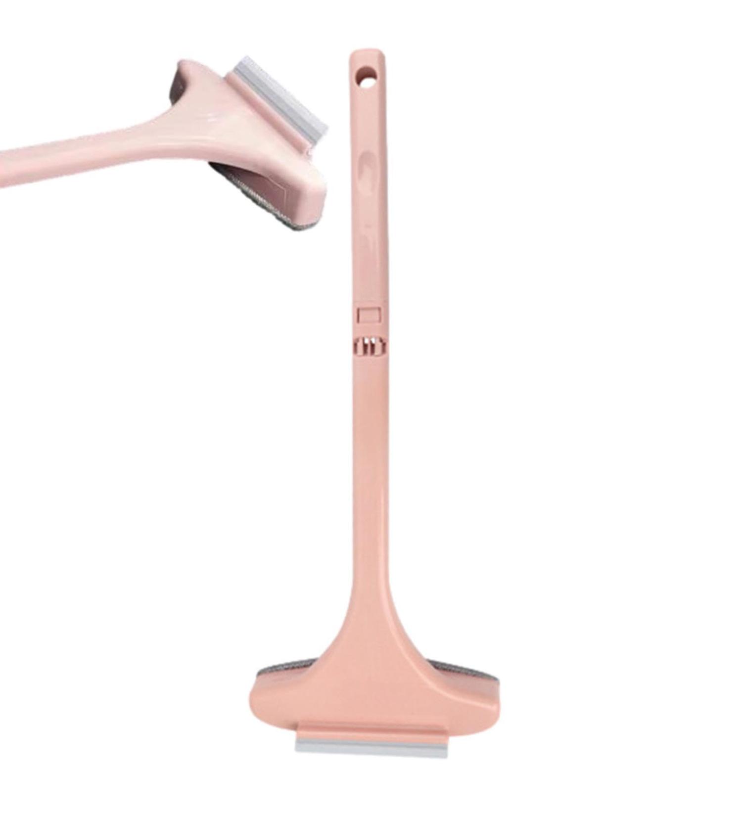 Aeutwekm Window Cleaner Brush | Glass Scraper Brush | Reusable Glass Cleaner Tool Mesh Screen Cleaner Washing Equipment For Wardrobes Sofa Countertops Cabinets Screen Pink - Buy Online on SooperMarket.com