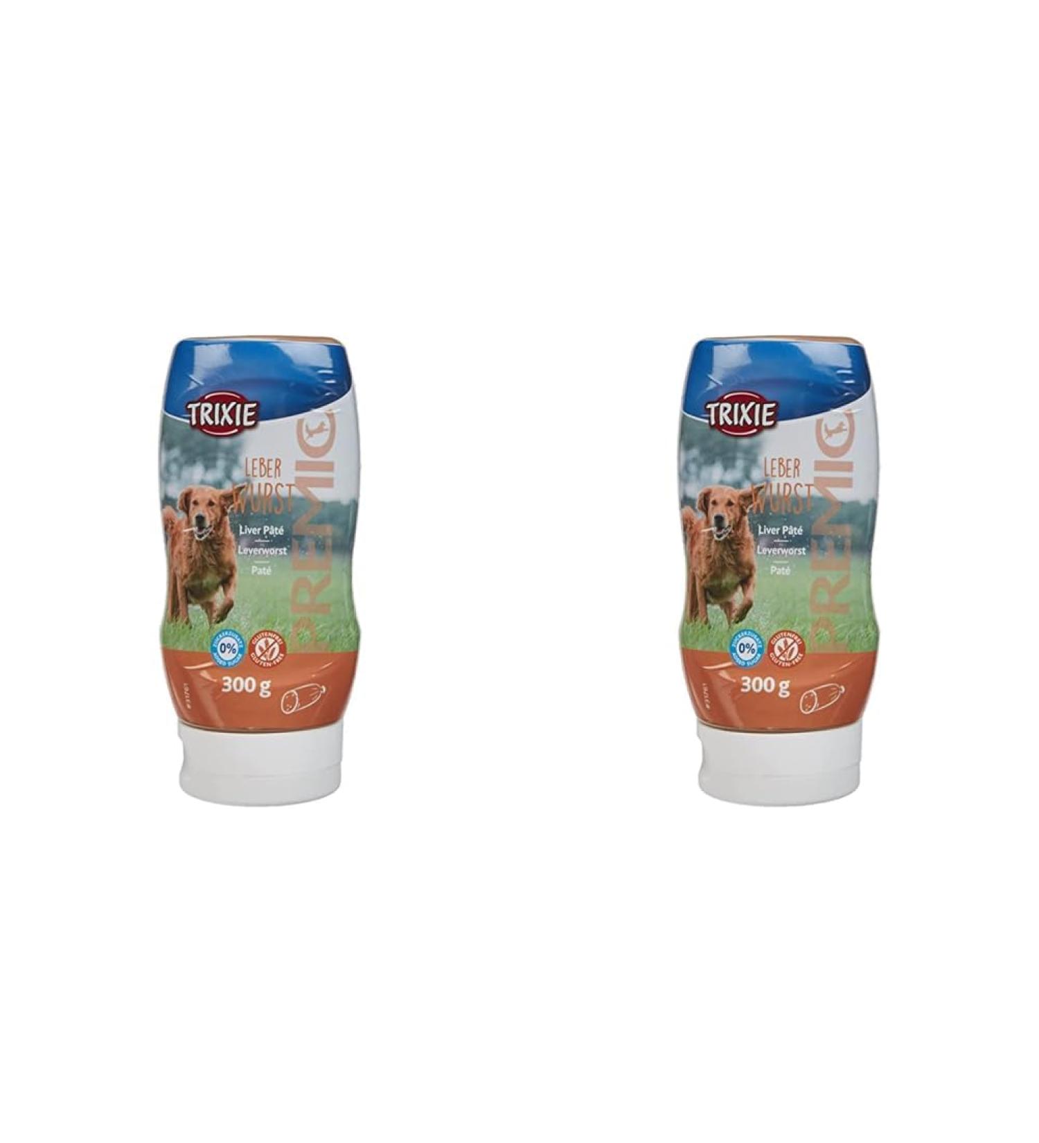 Buy Trixie Hundeleckerli Premio Dog Liver Sausage XXL 300G | Grain-Free Gluten-Free Treats for Dogs | Perfect Training Rewards - 2 Pack - Buy Online on SooperMarket.com