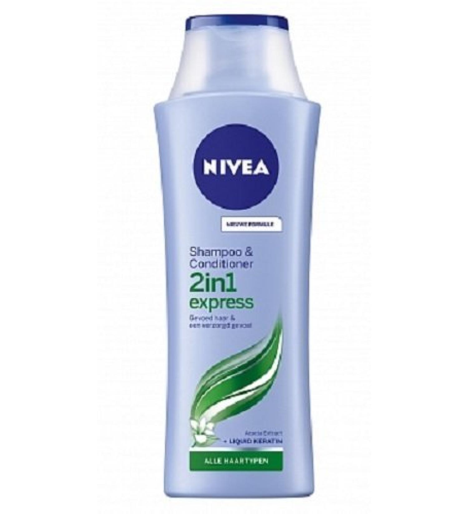 Nivea 2in1 Express Shampoo and Conditioner with Acacia extract & Keratin 400 ml