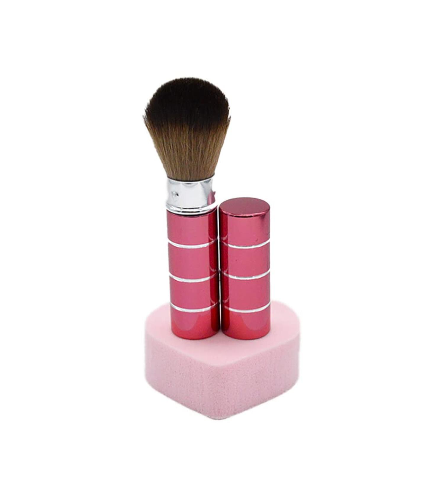 1PC Retractable Powder Brush Travel Nail Dust Brush Portable Face Blush Brush with Cover Red - Buy Online on SooperMarket.com