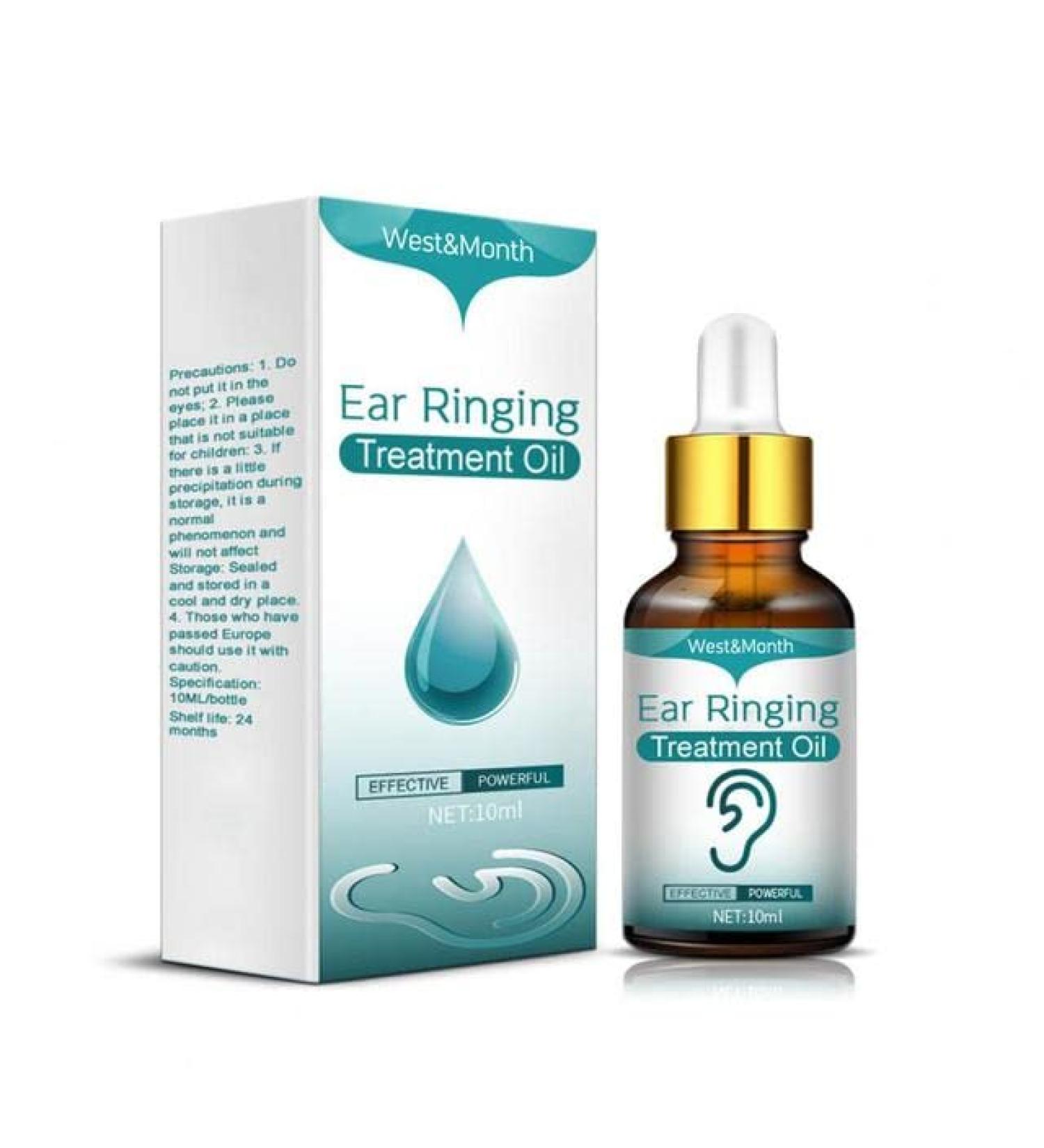 10ml Tinnitus Relief Oil - Herbal Ear Drops for Anti-Allergy Treatment, Hiss & Ringing Relief - 10ML - Buy Online on SooperMarket.com