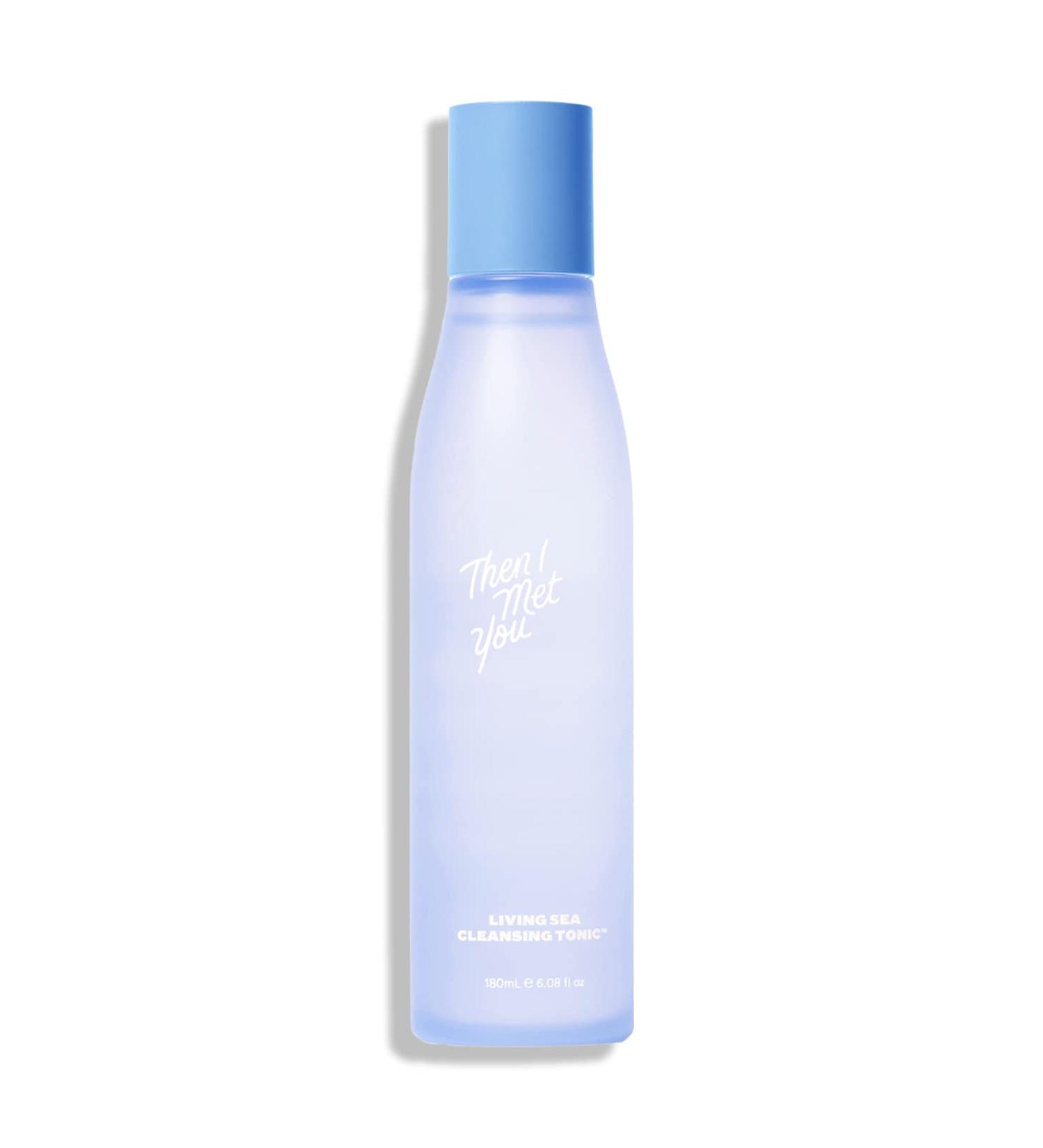 Then I Met You Living Sea Cleansing Tonic - Vegan Face Toner & Makeup Remover with Deep Sea Water Papaya Enzymes & Licorice Root - 6.08 oz | Clean Skincare - Buy Online on SooperMarket.com