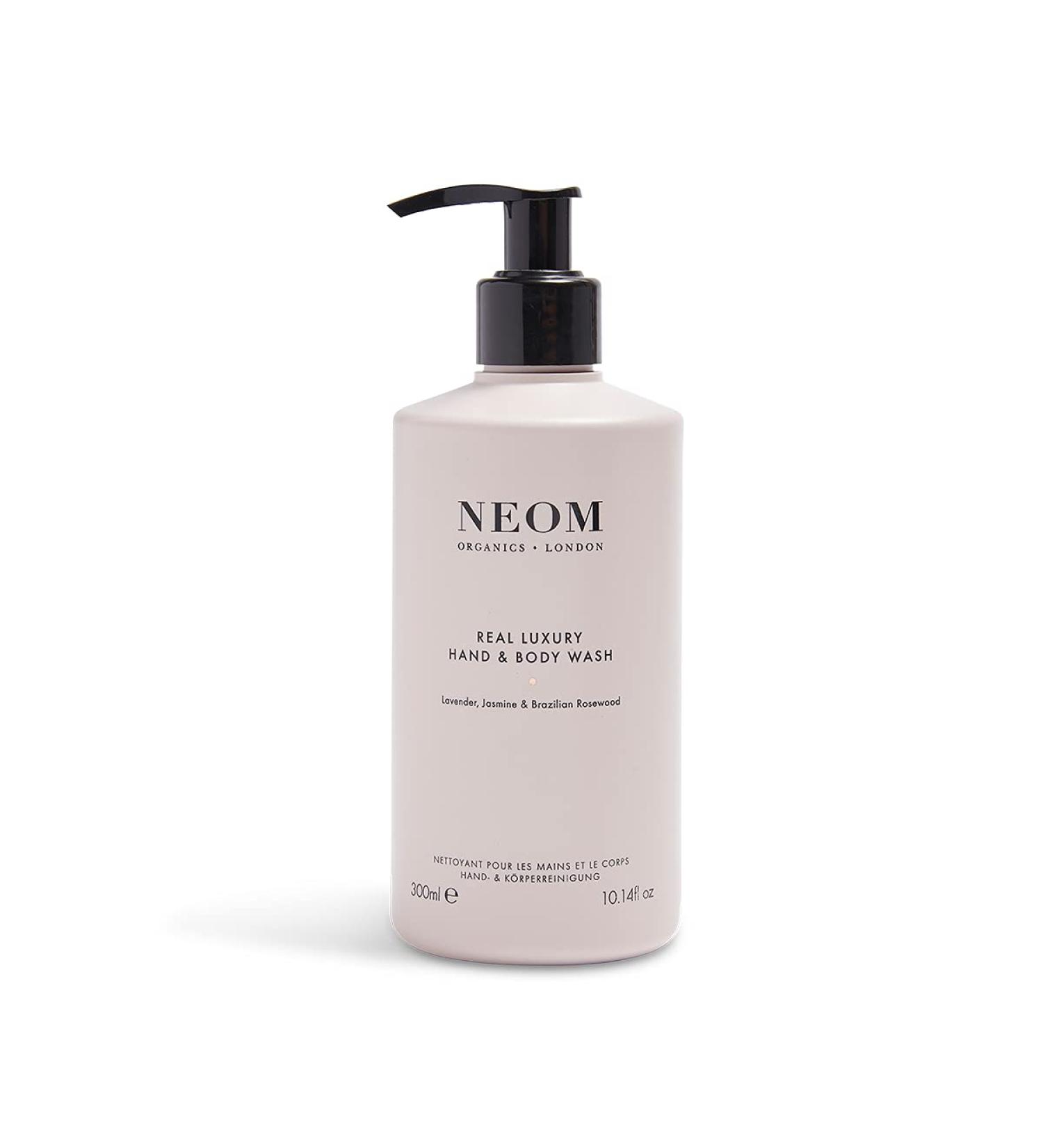 Neom Real Luxury Hand & Body Wash 300ml - Lavender Rosewood & Jasmine - Buy Online on SooperMarket.com