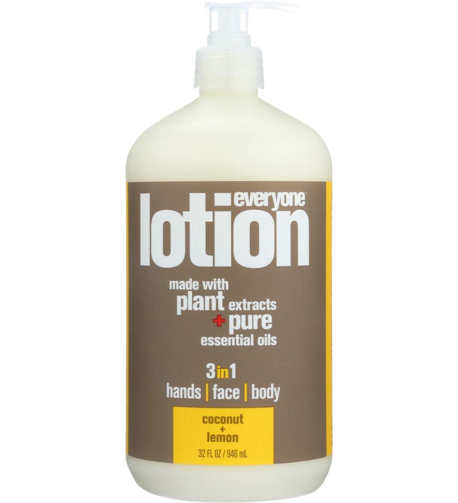 Everyone 3-in-1 Coconut Lemon Lotion - Hydrating Body Moisturizer - Buy Online on SooperMarket.com