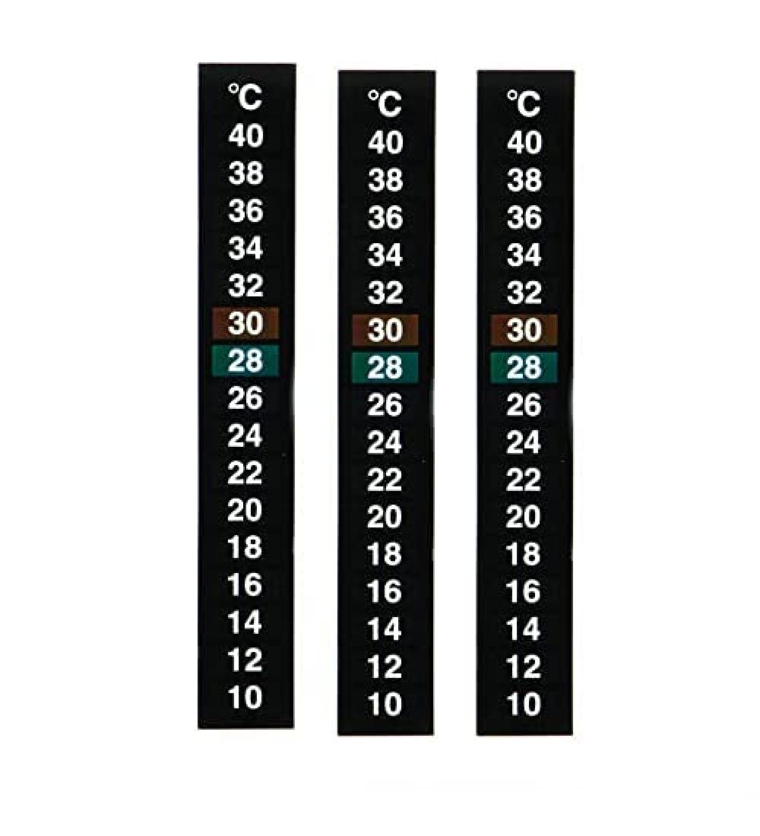 CENPEK 3Pcs Aquarium Thermometer Strip - Digital Temperature Sticker with Dual Scale for Accurate Fish Care - Buy Online on SooperMarket.com