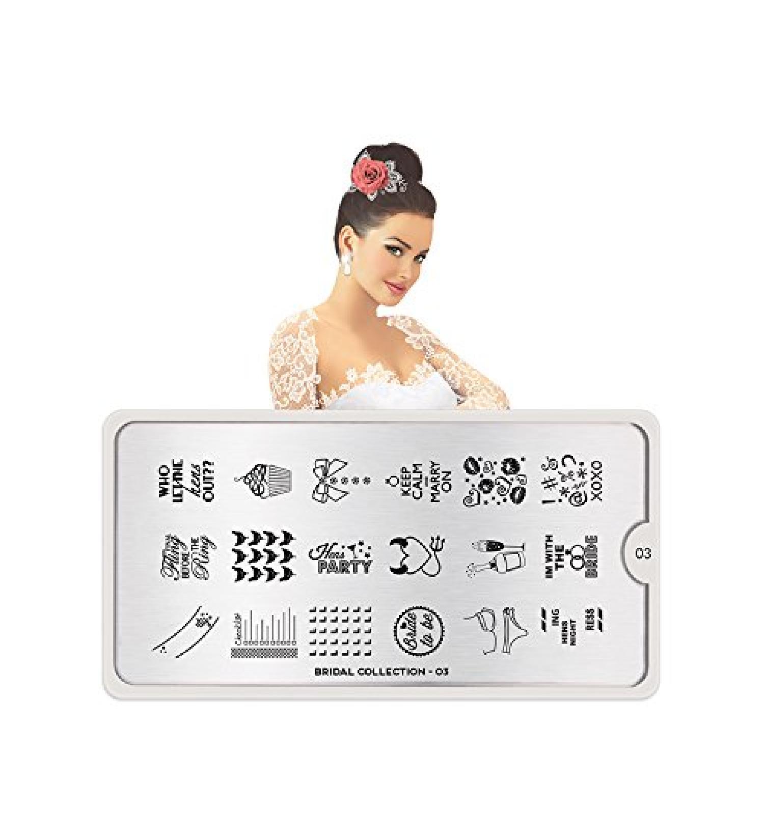 Moyou Stamping Schablon - Bridal 03 | International Shipping Available - Shop Now - Buy Online on SooperMarket.com