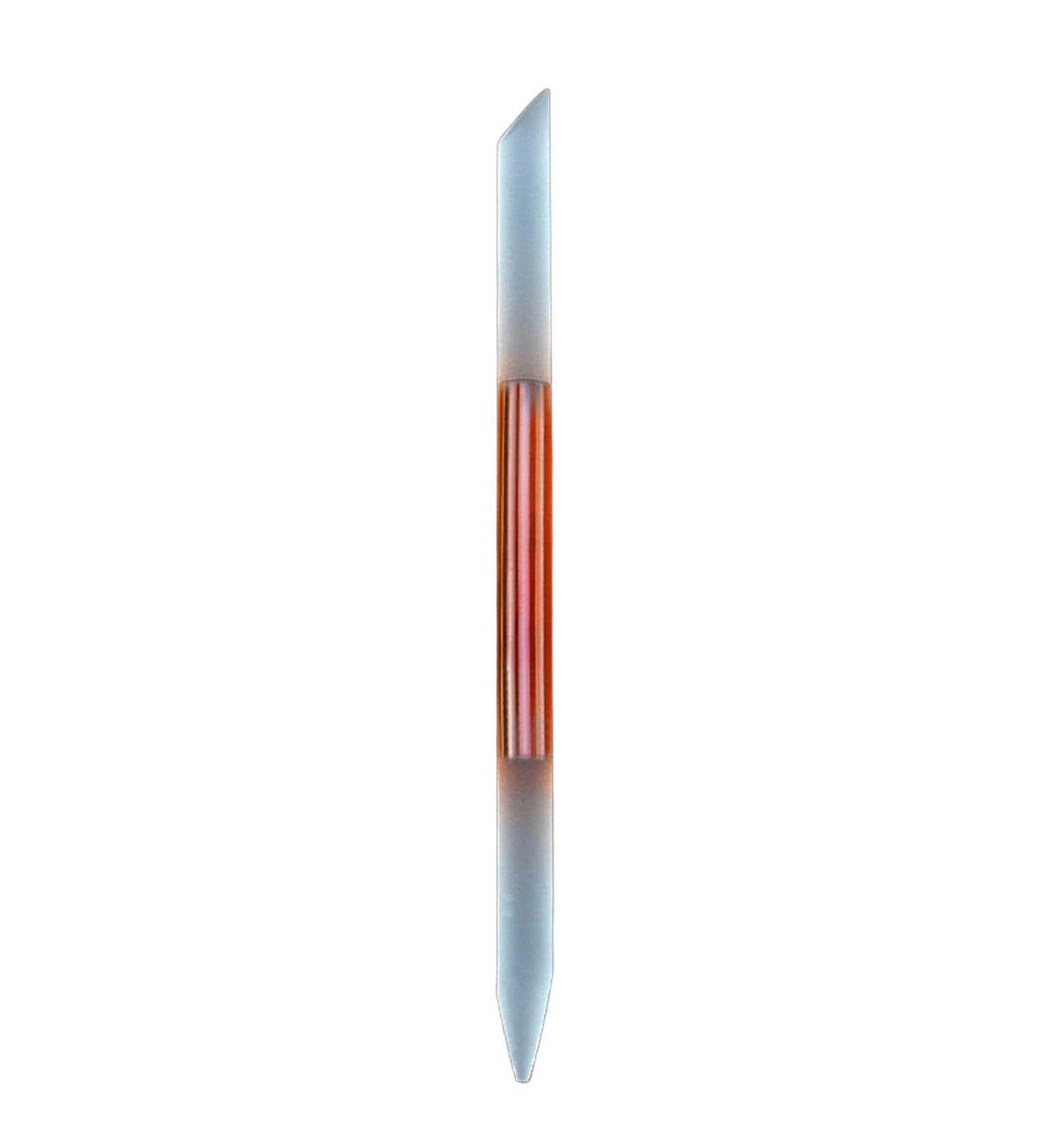 Worparsen Glass Cuticle Pusher Double-Sided Glass Cuticle Pusher Nail File Multifunctional Wear- Orange - Buy Online on SooperMarket.com