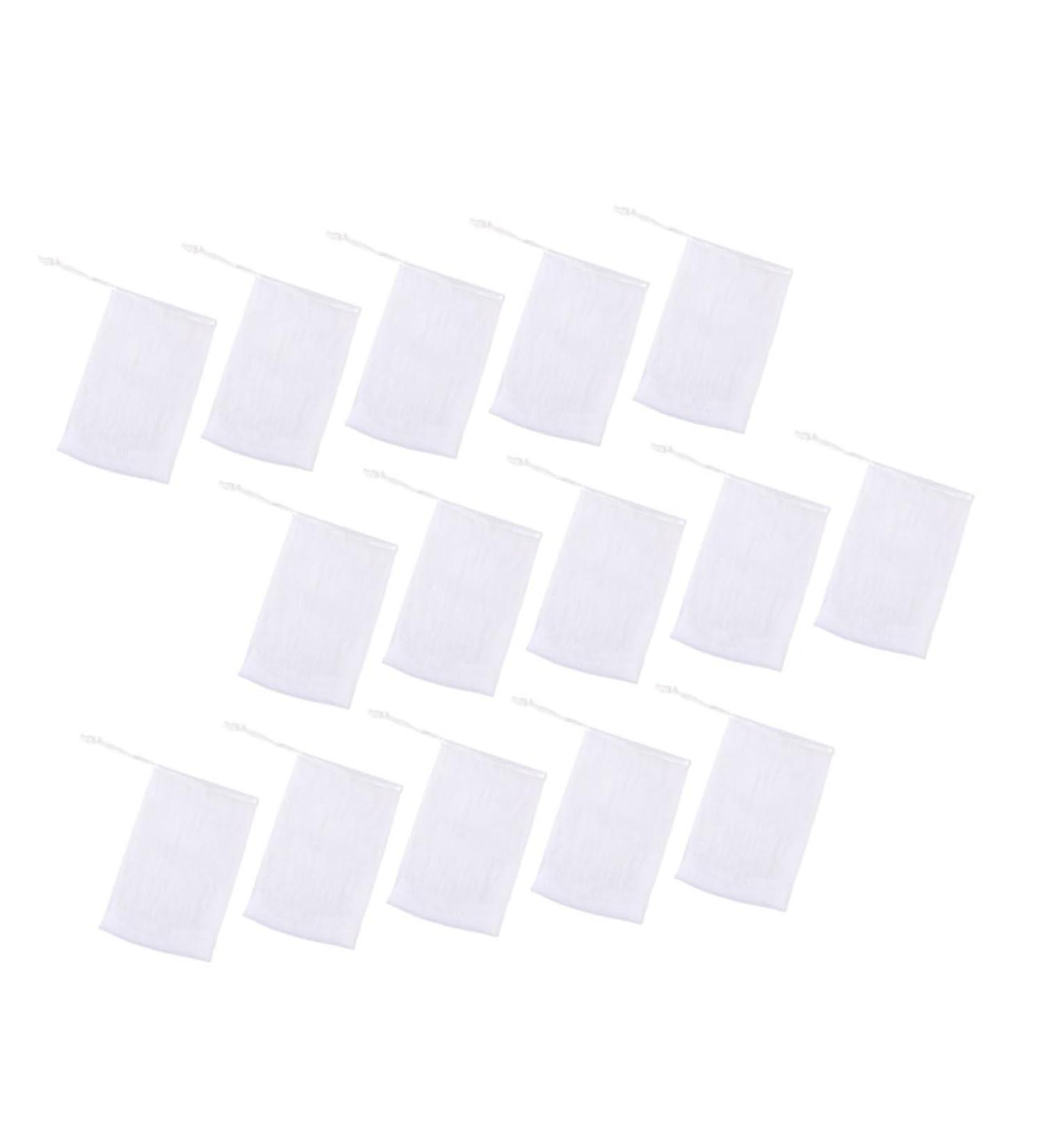 Buy NOLITOY 100 Pcs Soap Bag Foam Net - Mesh Soap Pouch & Saver for Body & Facial - White Shower Loofah - 12x9CM - Perfect for International Shipping - Buy Online on SooperMarket.com