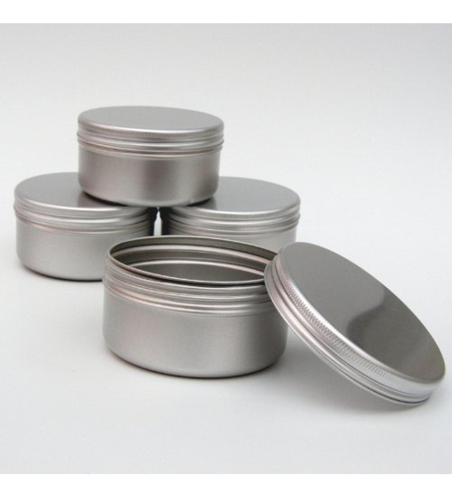 Buy 10 x 100ml Aluminum Makeup Candle Pots | Empty Large Cosmetic & Spice Containers | Ideal for Hair Products & Sweet Storage - Buy Online on SooperMarket.com