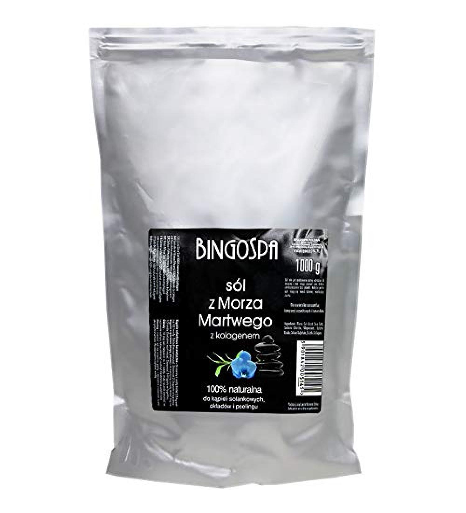 Buy Anti-Aging Dead Sea Swimming Salt with Collagen - 1000g for Skin Issues Psoriasis Acne & Muscle Pain | BingoSpa - Buy Online on SooperMarket.com
