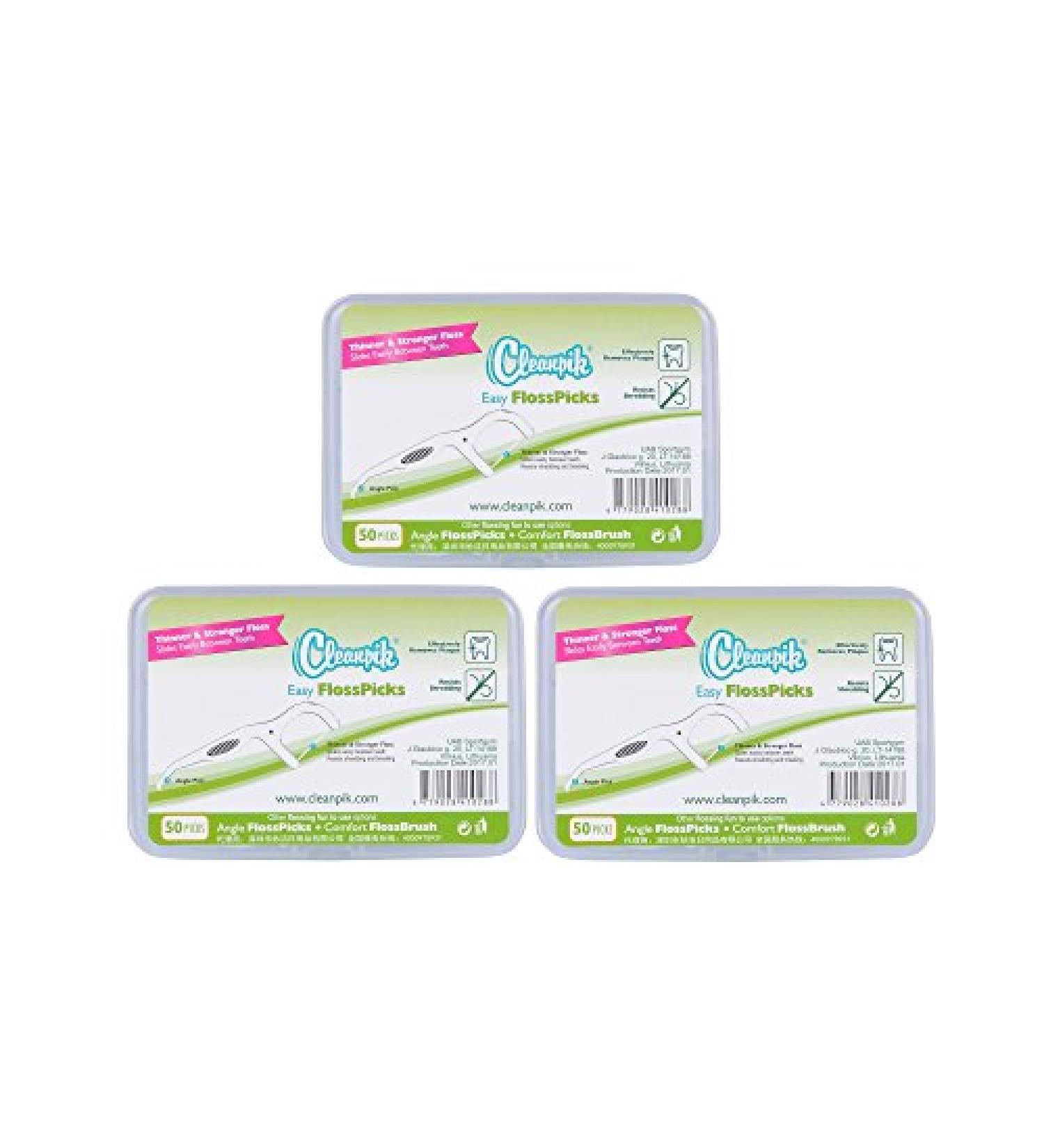 cleanpik toothpick 50 / pack 3 box dental floss teeth clean teeth gum floss - Buy Online on SooperMarket.com