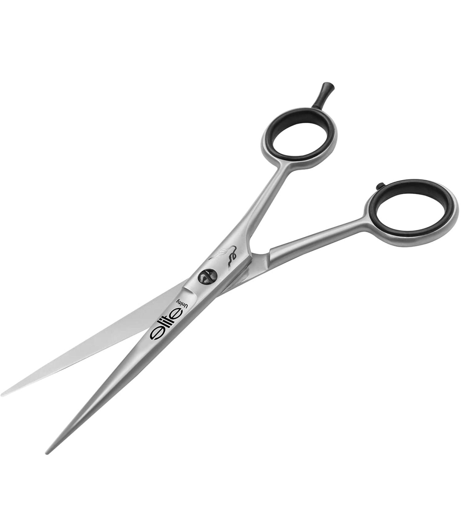 Elite Unity 6.5 Inch Hair Cutting Scissors Barber Shears - Professional Razor Edge Sharp Scissors for Barber Kit, Haircut, Trimming Men/Women - Salon & Home Use - Buy Online on SooperMarket.com