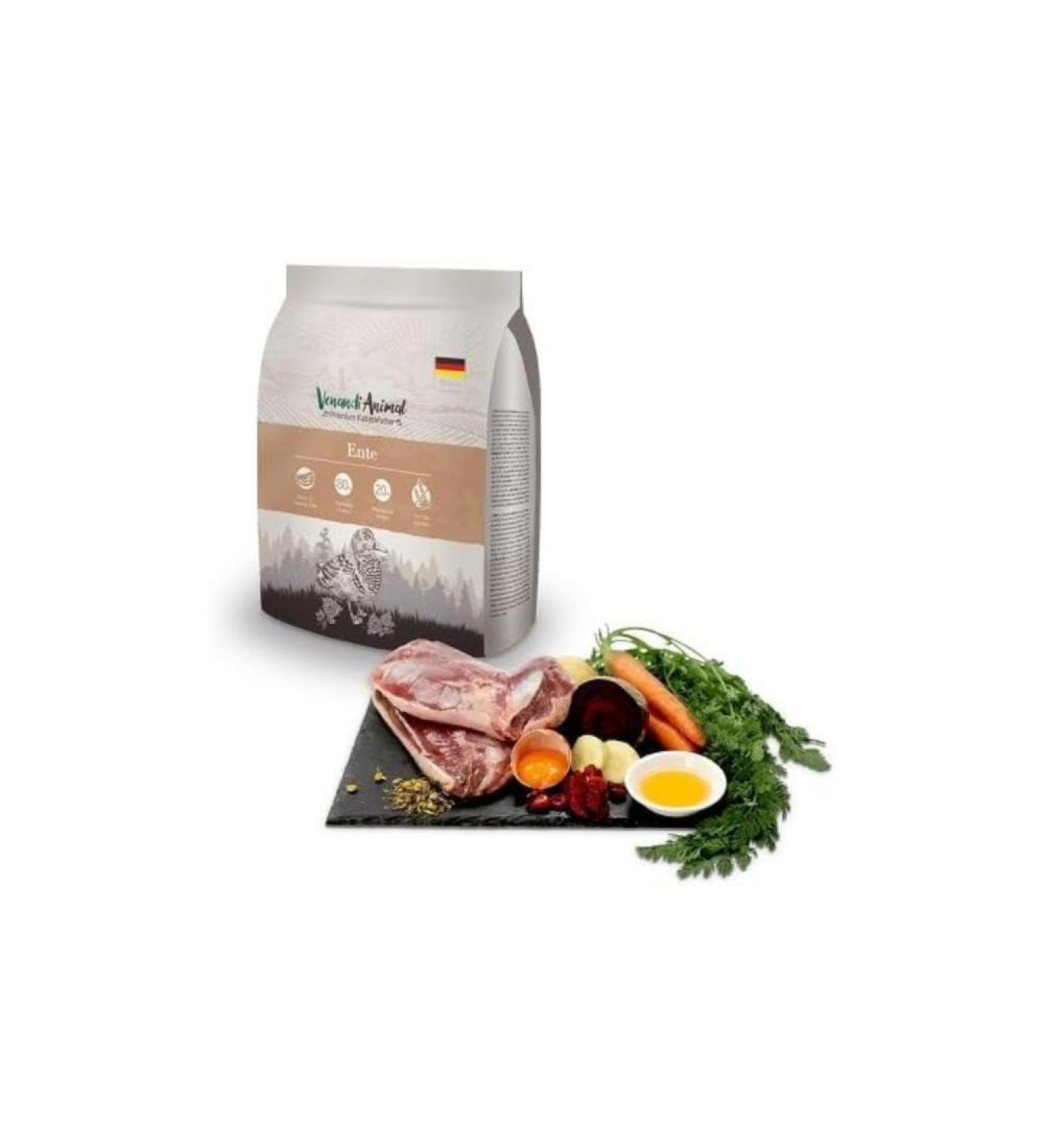 Venandi Animal - Premium cat food - duck with a lot of fresh poultry dry food grain -free 1 Pack (1 x 300g) duck 300 g (1 Pack)