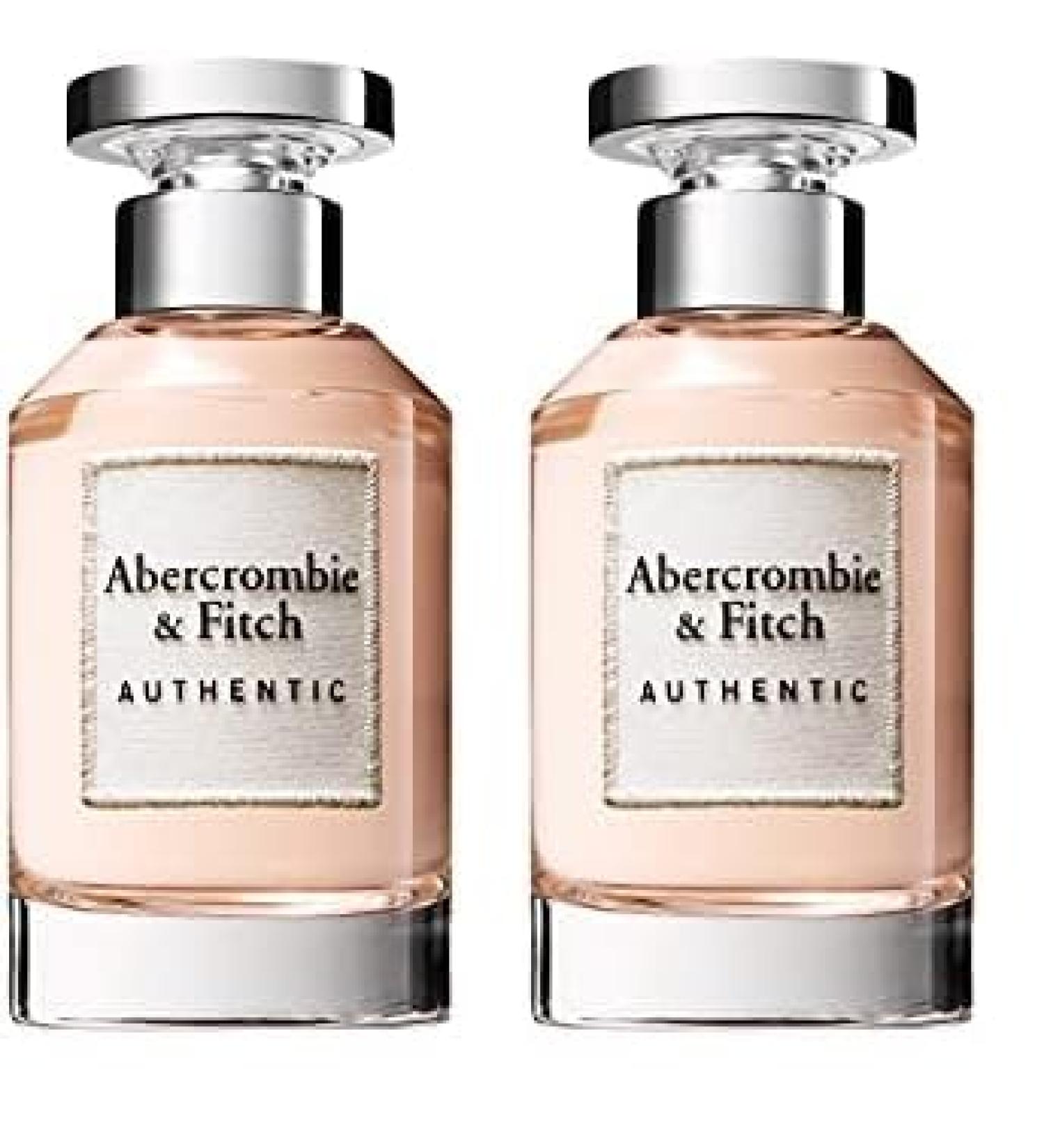 Abercrombie & Fitch Authentic Women 3.4 oz EDP Spray (Pack of 2) 3.4 Fl Oz (Pack of 2) - Buy Online on SooperMarket.com