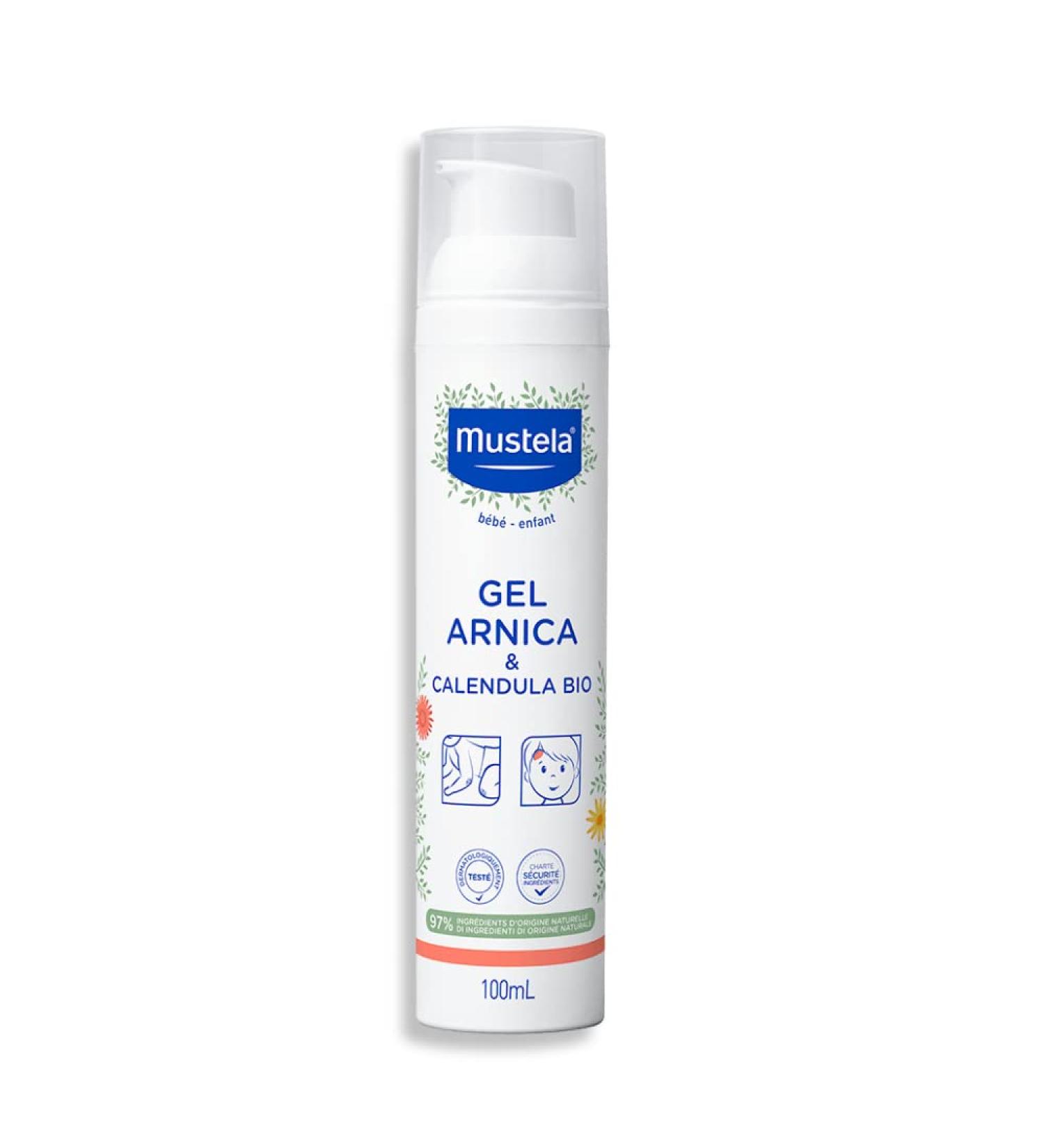 Mustela Baby Arnica Calendula Soothing Gel - 3.38 fl. oz. | Fragrance-Free, Alcohol-Free & Vegan - Buy Online on SooperMarket.com