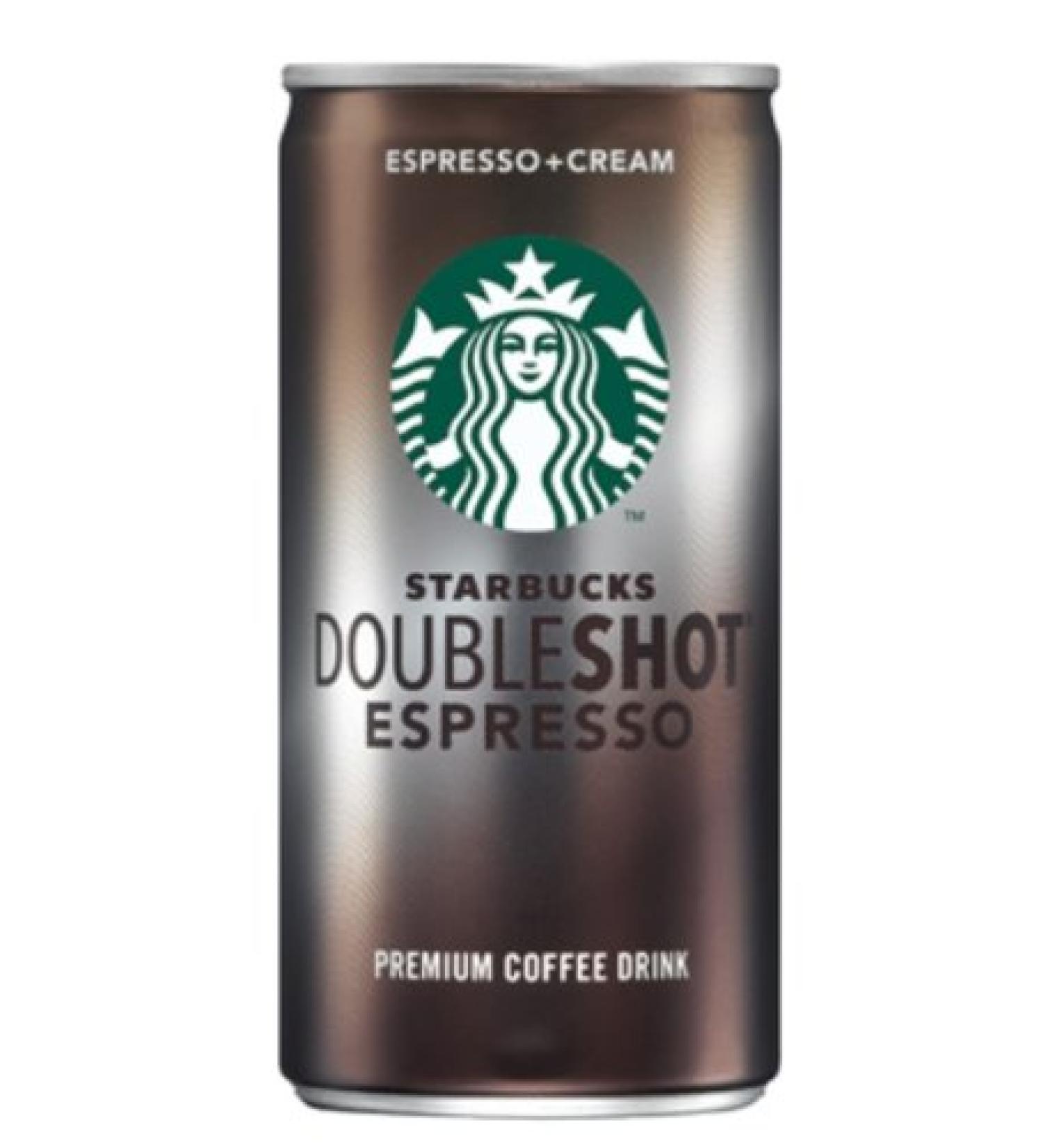 Starbucks Doubleshot Espresso (Espresso + Cream) 6.5 oz x 12 Cans Caramel 6.5 Ounce (Pack of 12)
