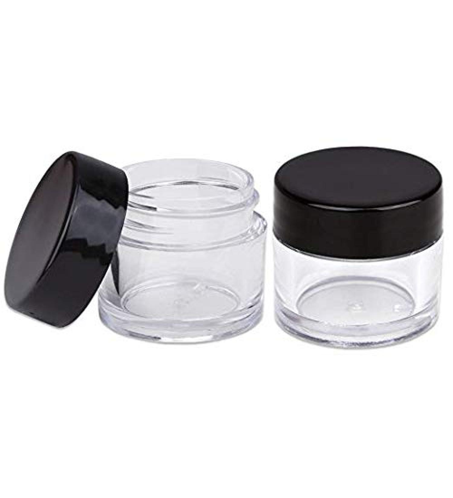 Beauticom 7g Thick Wall Clear Acrylic Jars - Leak Proof for Beauty/Cosmetics - 72 Pieces with Lids - Buy Online on SooperMarket.com