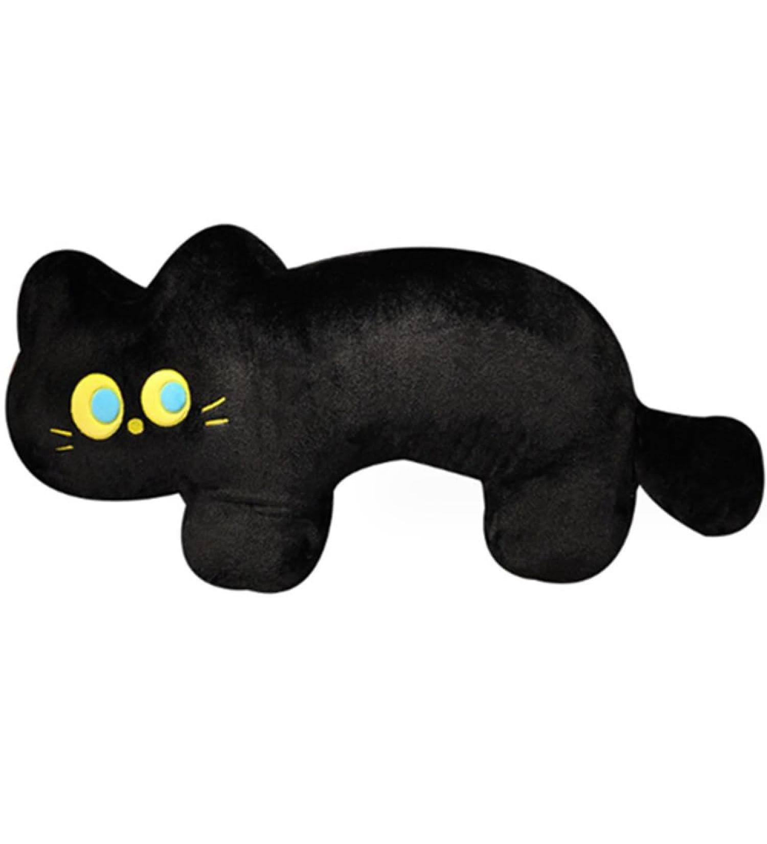 OUKEYI Cat Pillow Plush Black Cat Plush Toy Soft Plush Doll Kawaii Black Cat Stuffed Animals for Kids Birthday Girlfriend Valentines (15.7"/40cm) - Buy Online on SooperMarket.com