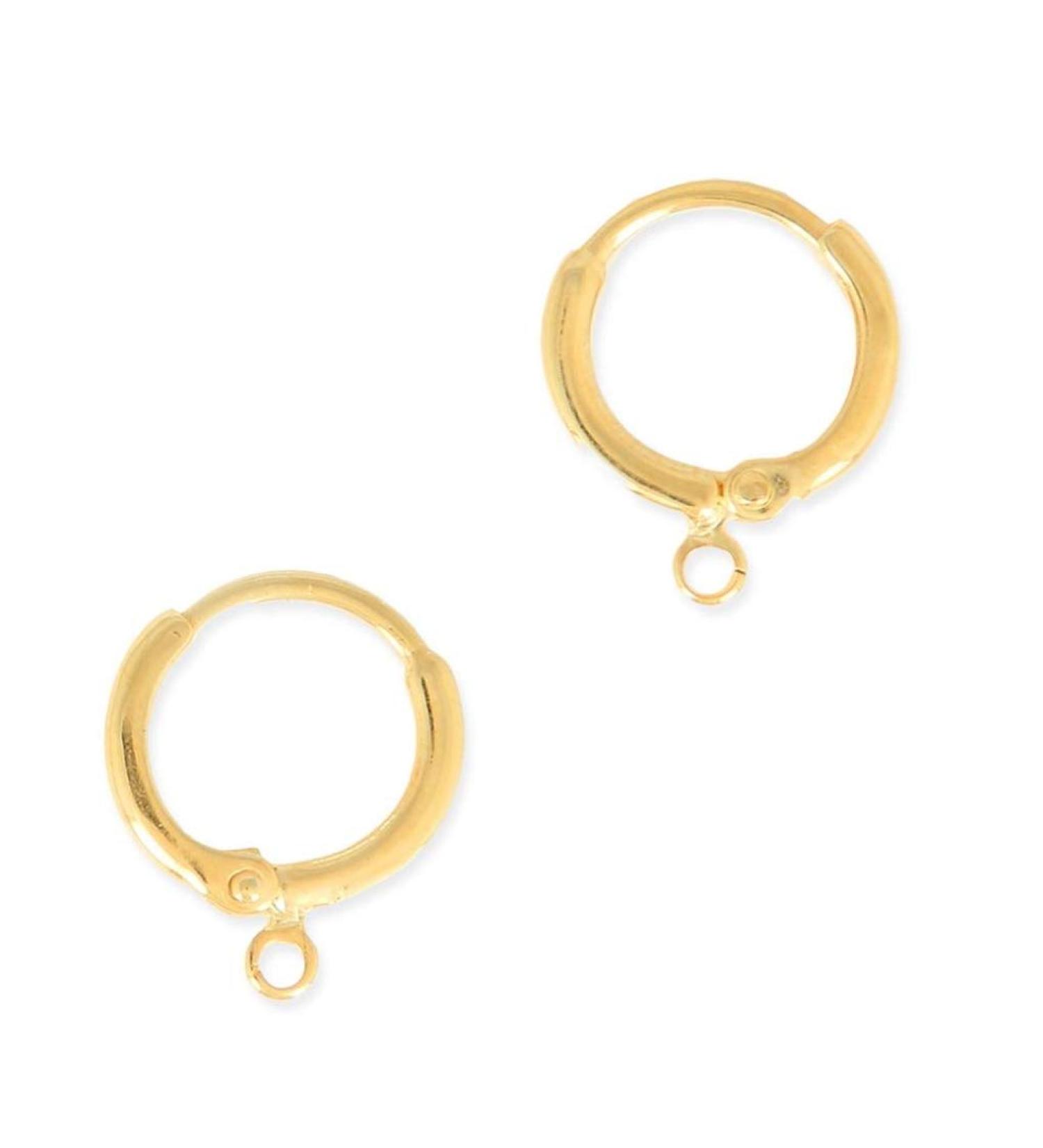 50pcs Adabele Gold Plated Brass Leverback Earring Hooks - Hypoallergenic & Tarnish Resistant - Buy Online on SooperMarket.com
